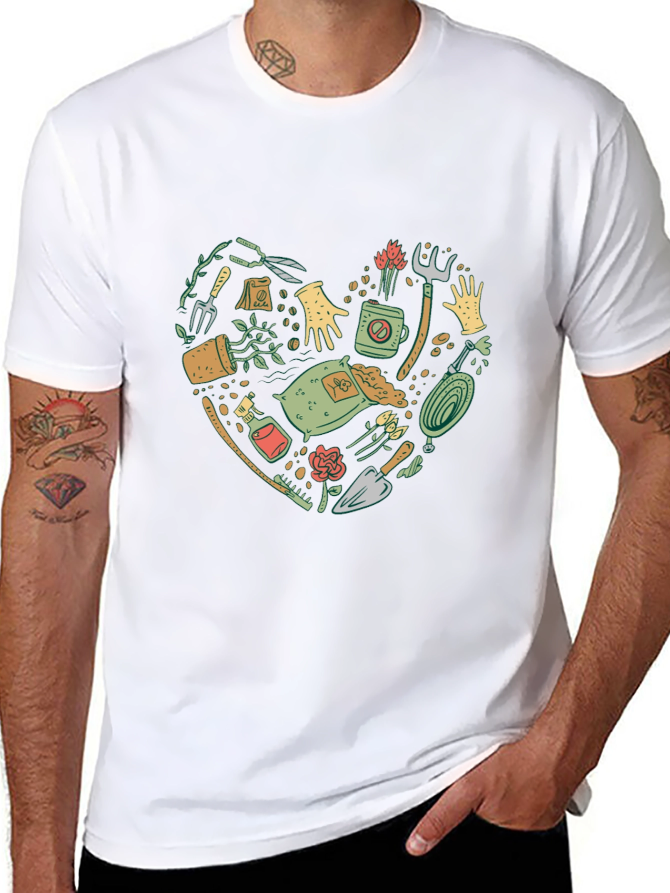 Gardeners Heart T-Shirt - Love Gardening Tee