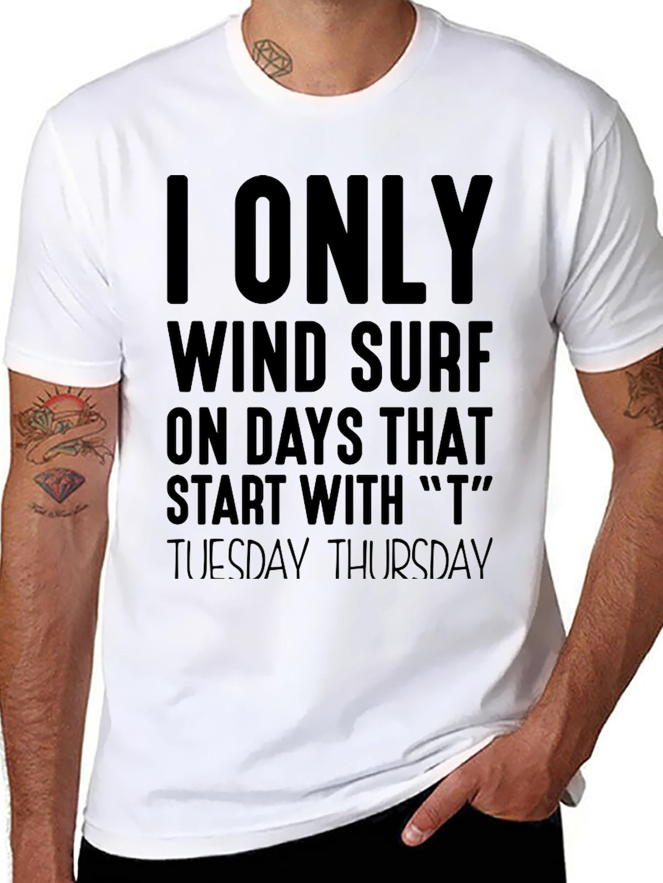 Funny Windsurfing T-Shirt - Tuesday Thursday Surfer Tee