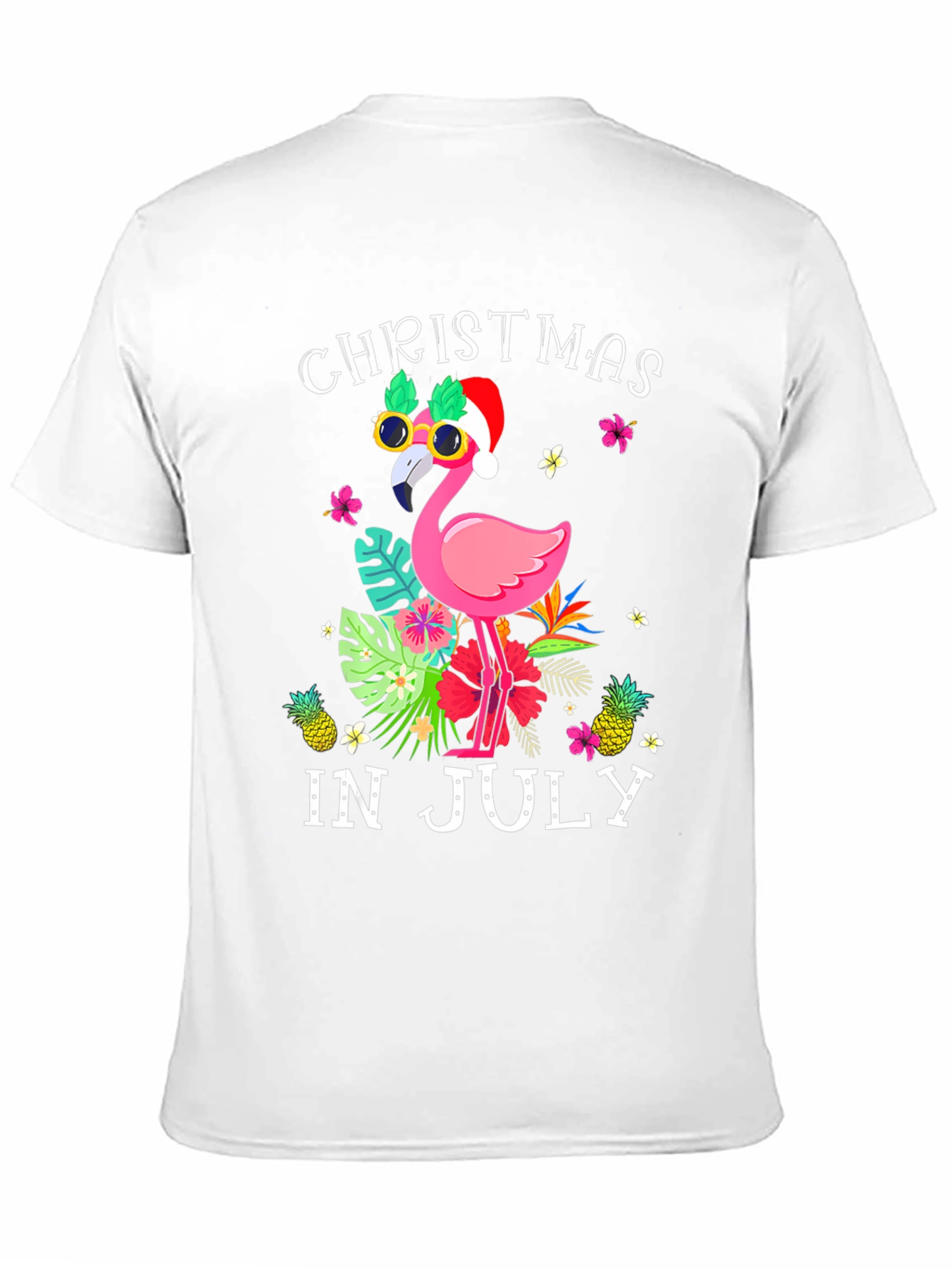 Christmas in July Flamingo Tee