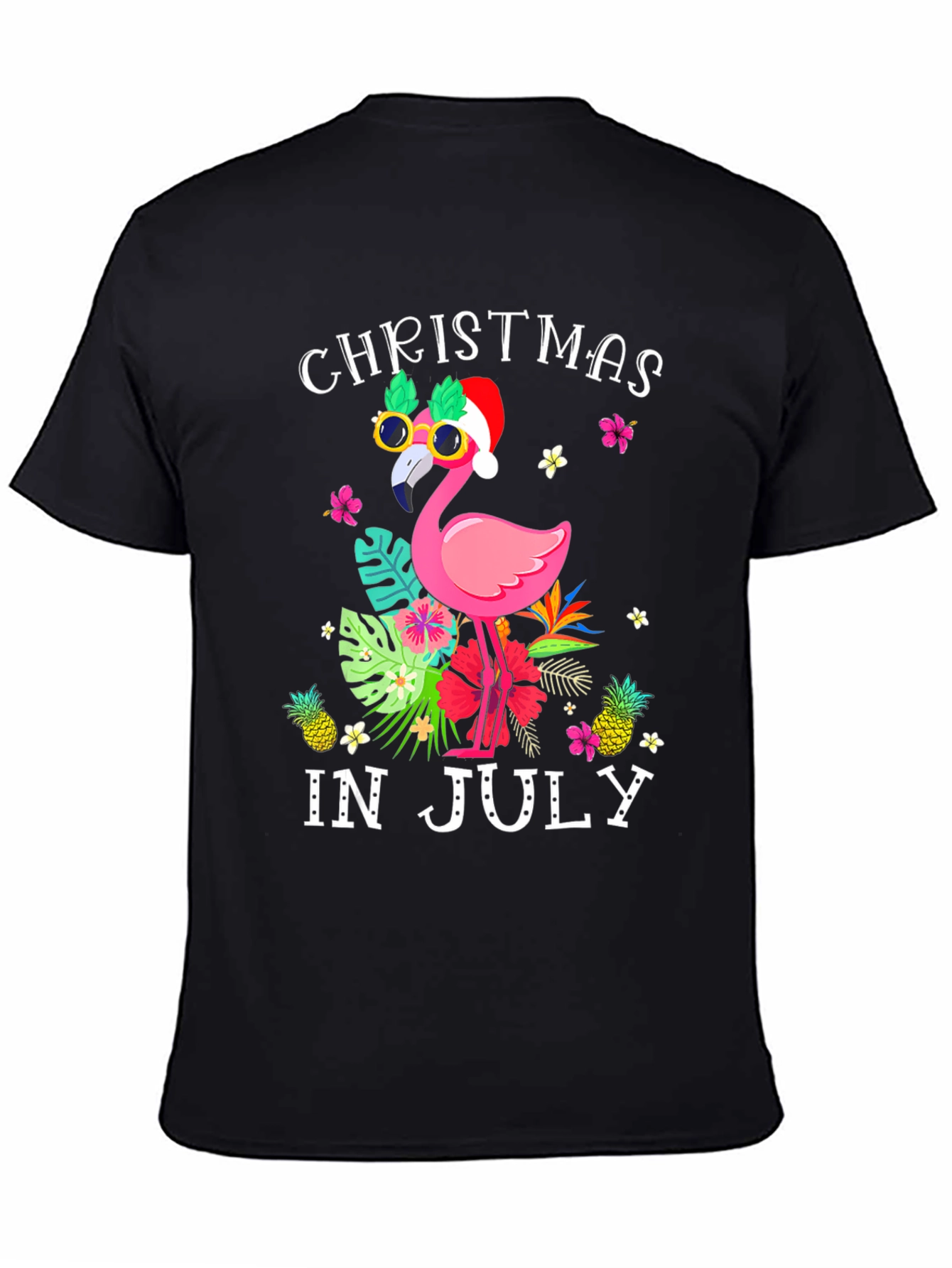 Christmas in July Flamingo Tee