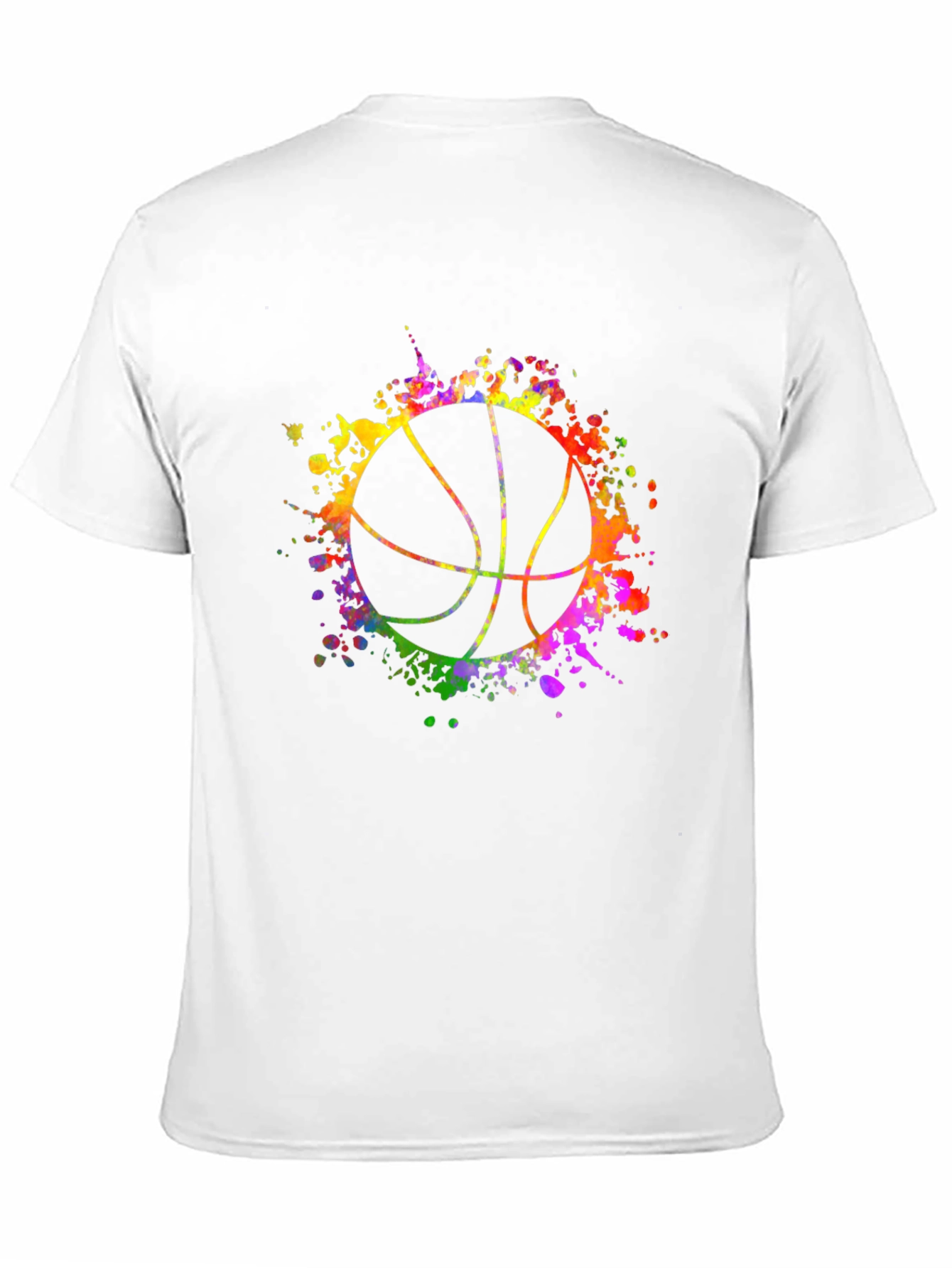 Watercolor Basketball Graphic Tee