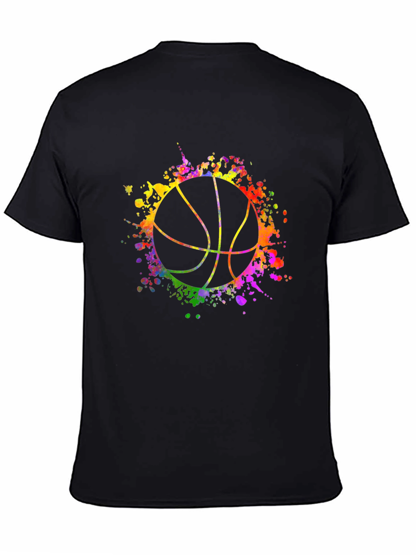 Watercolor Basketball Graphic Tee