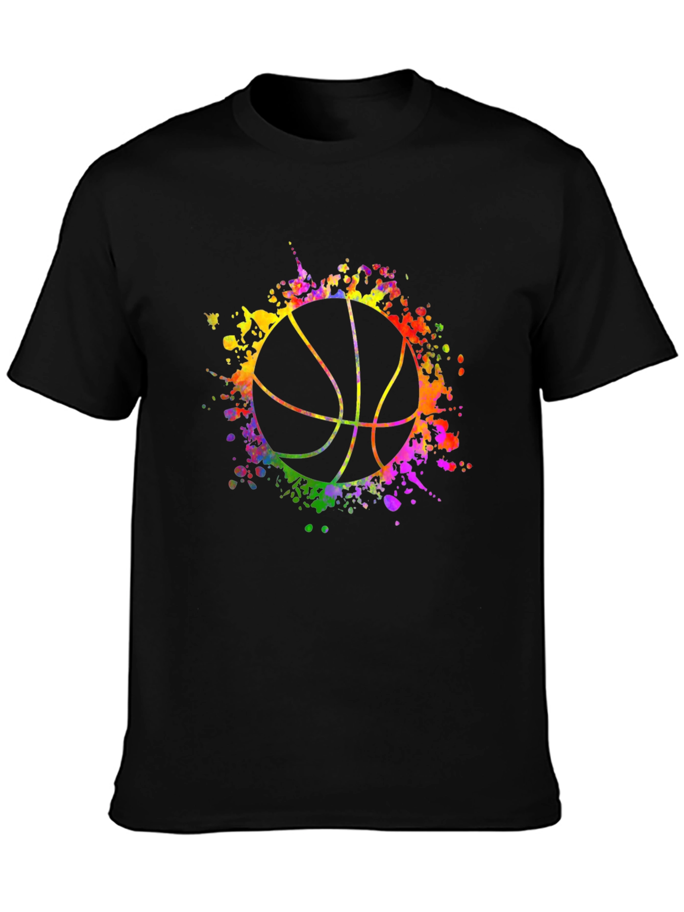 Watercolor Basketball Graphic Tee