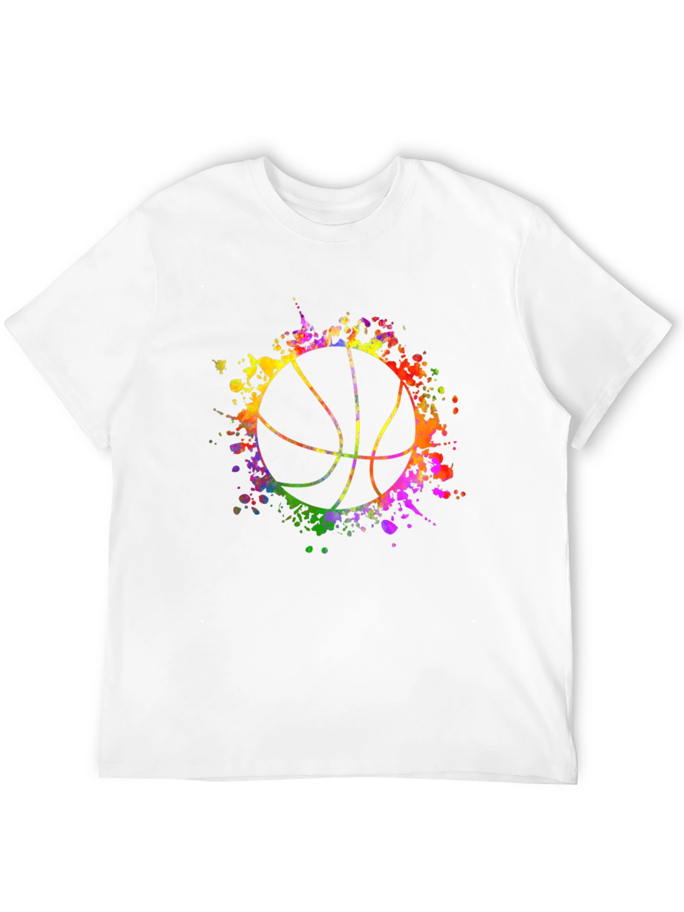 Watercolor Basketball Graphic Tee