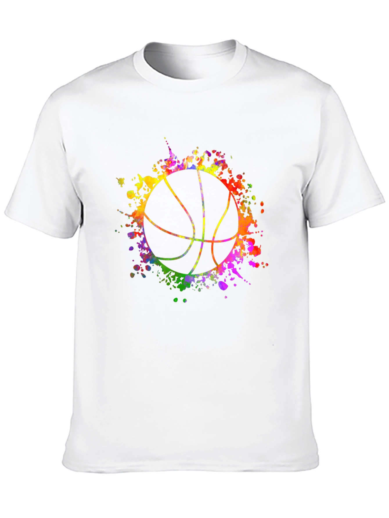Watercolor Basketball Graphic Tee