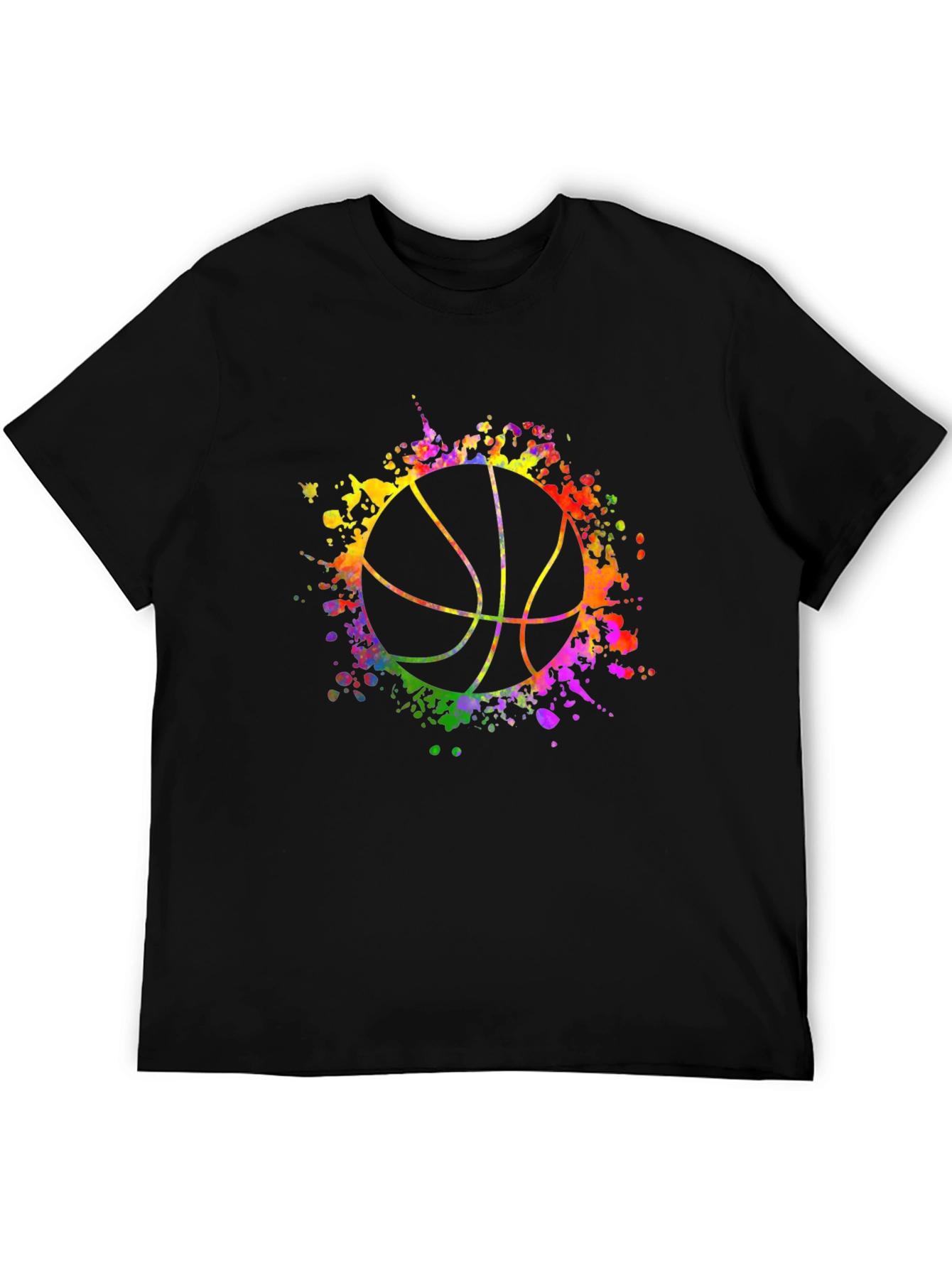 Watercolor Basketball Graphic Tee