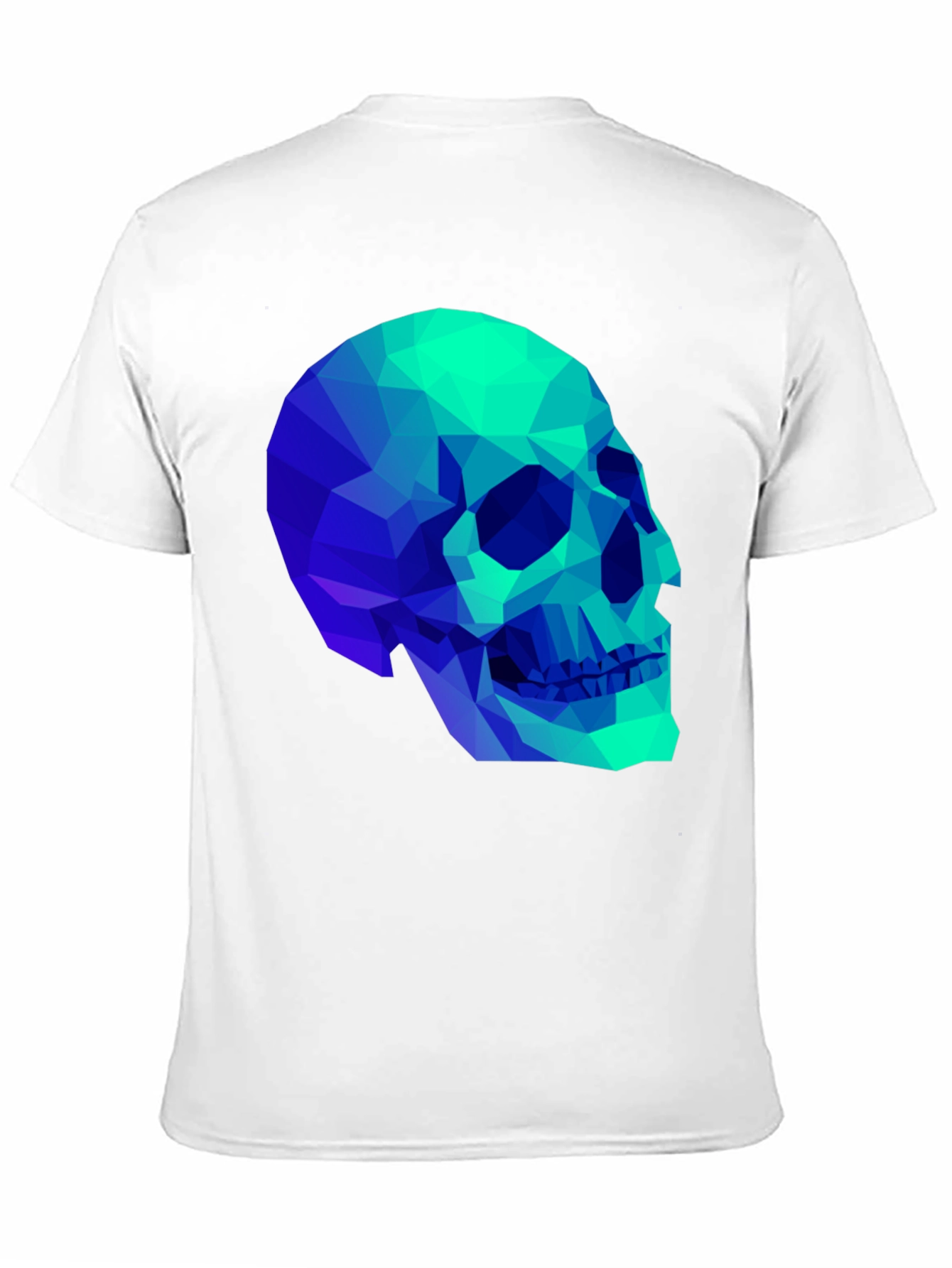 Geometric Skull Graphic Black T-Shirt