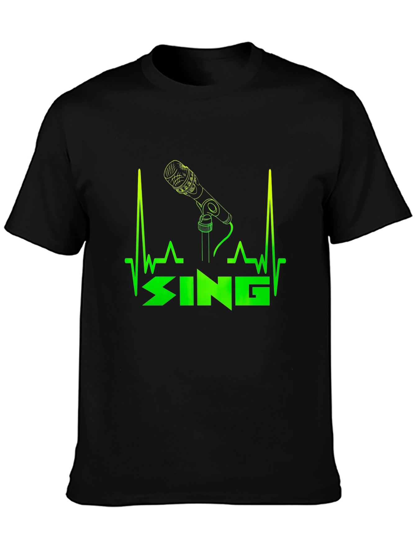 Singer Heartbeat T-Shirt - Black