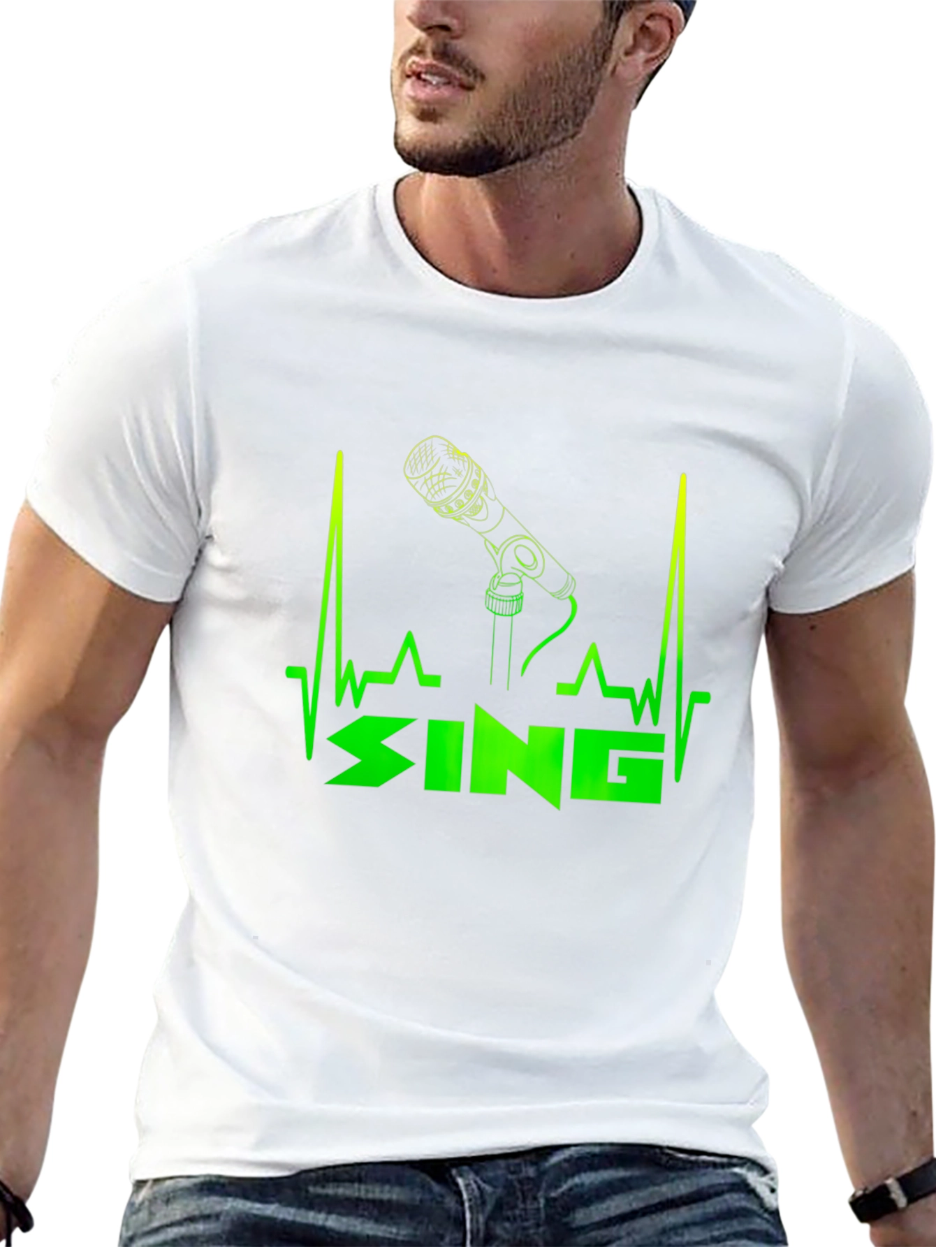 Singer Heartbeat T-Shirt - Black