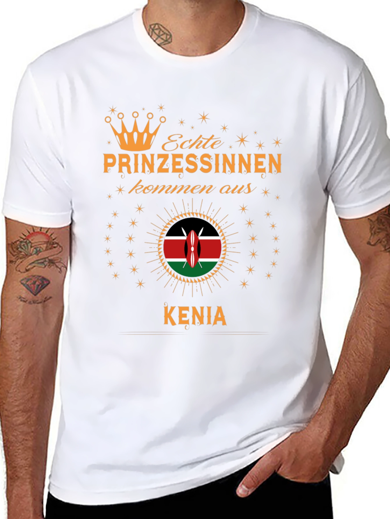 Kenyan Princess T-Shirt - Black Graphic Tee