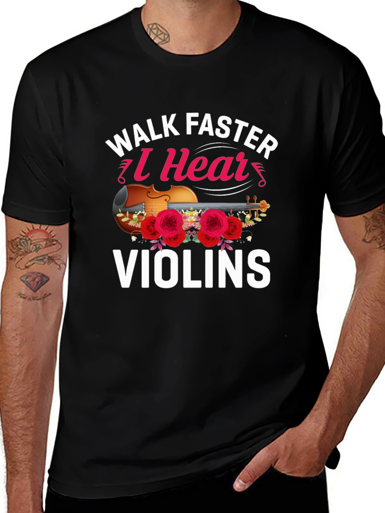Walk Faster I Hear Violins T-Shirt