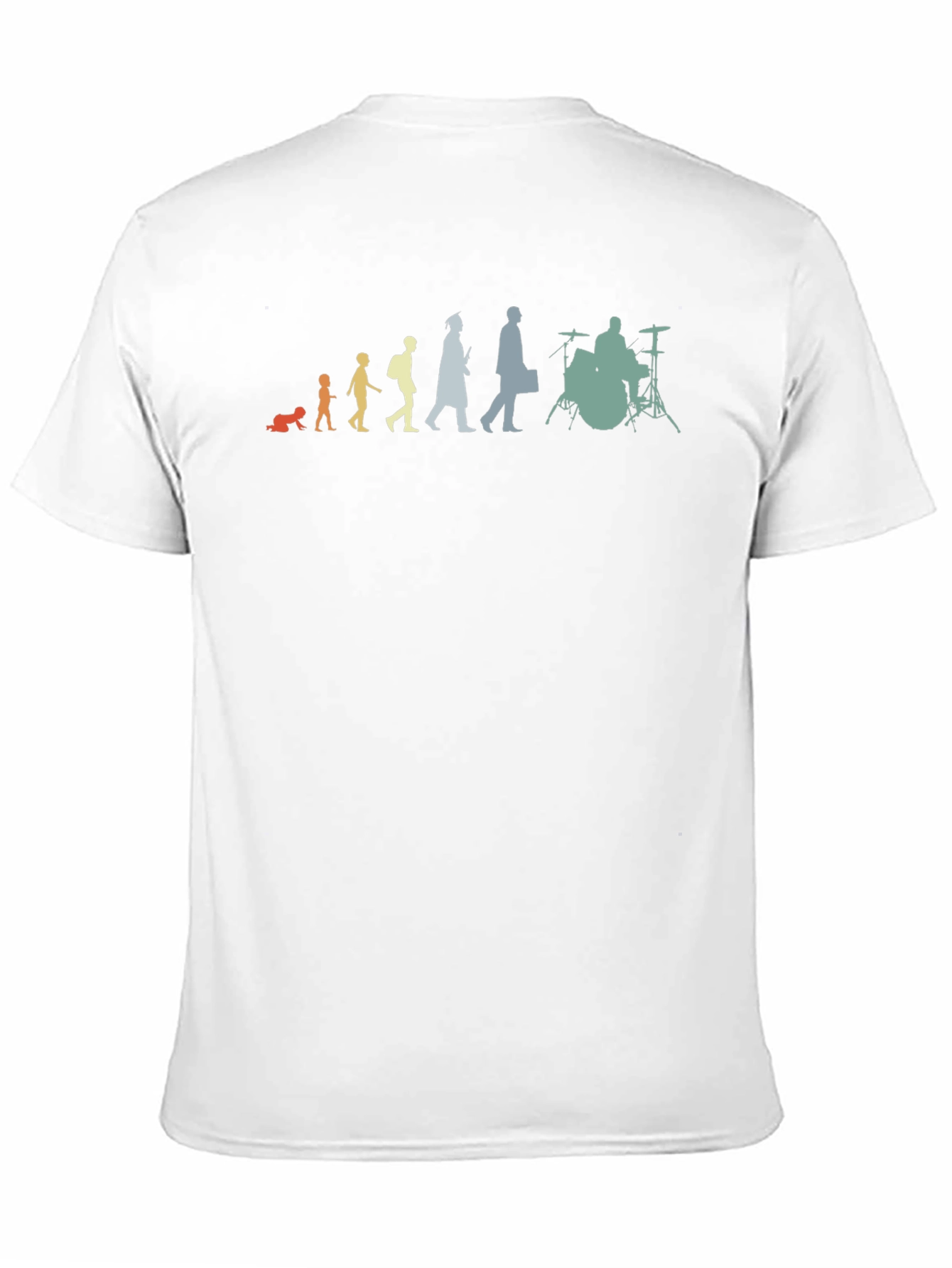 Evolution of a Drummer Black T-Shirt