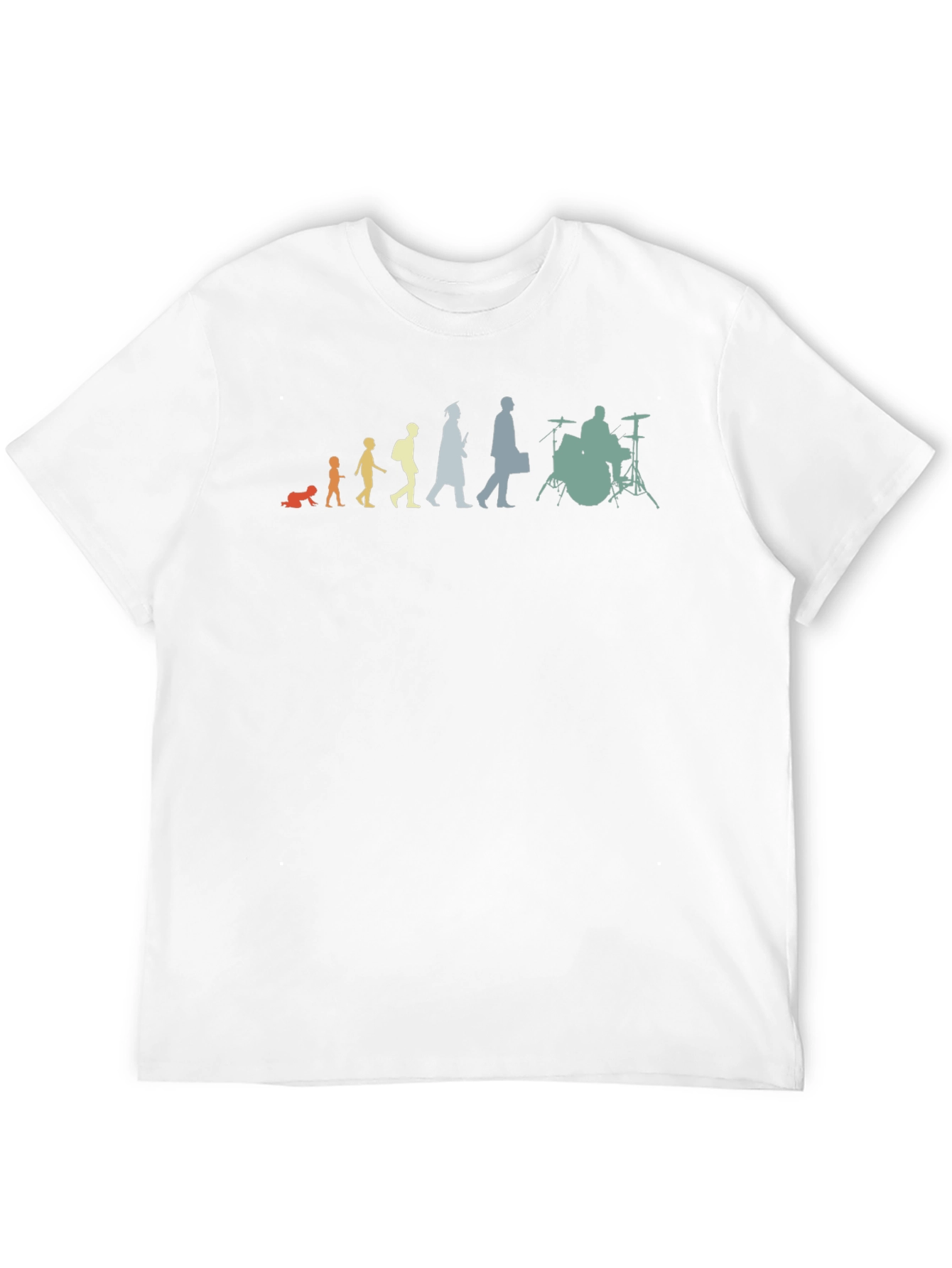 Evolution of a Drummer Black T-Shirt