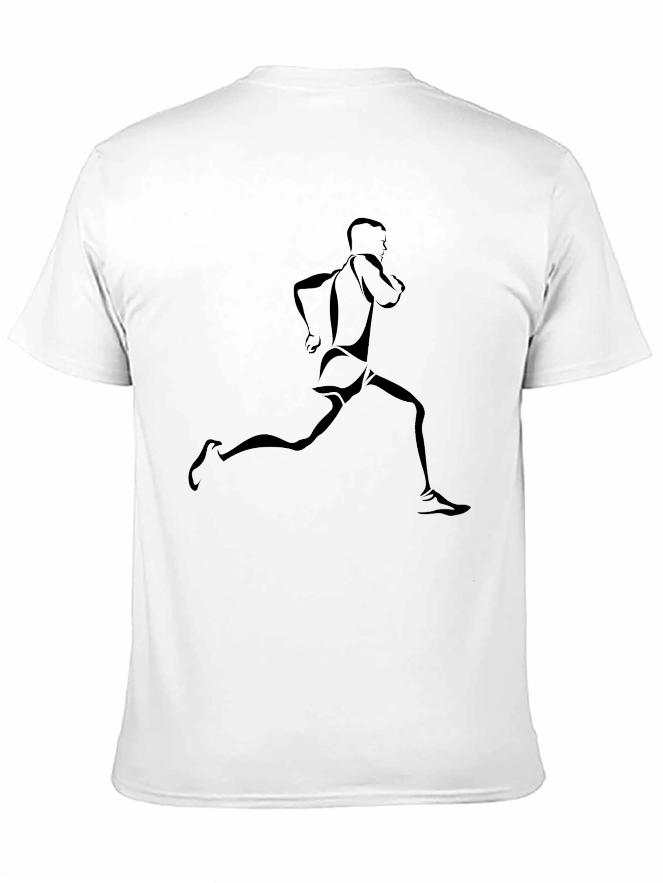 Mens Black Runner Graphic Tee
