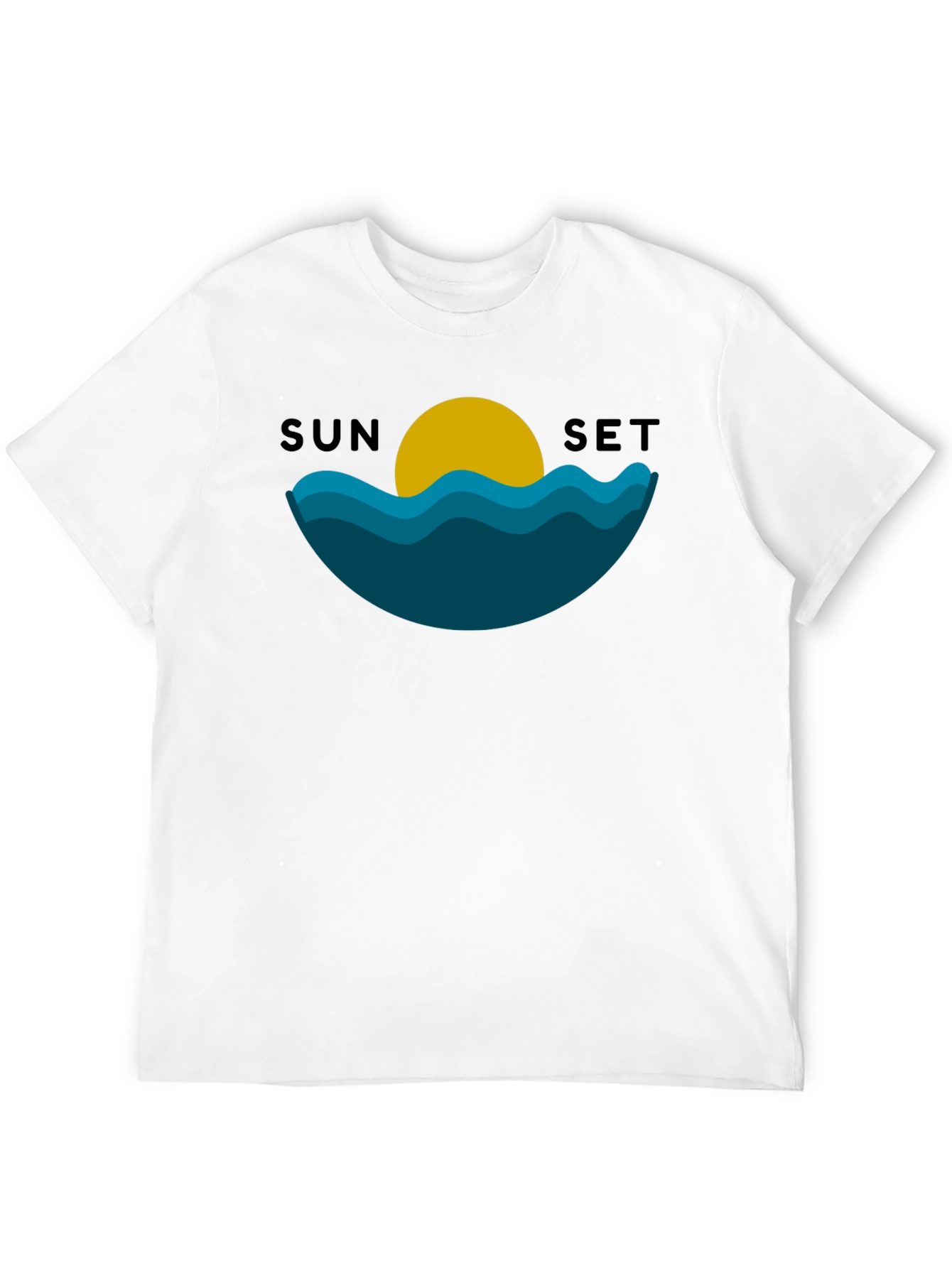 Sunset Graphic Black T-Shirt