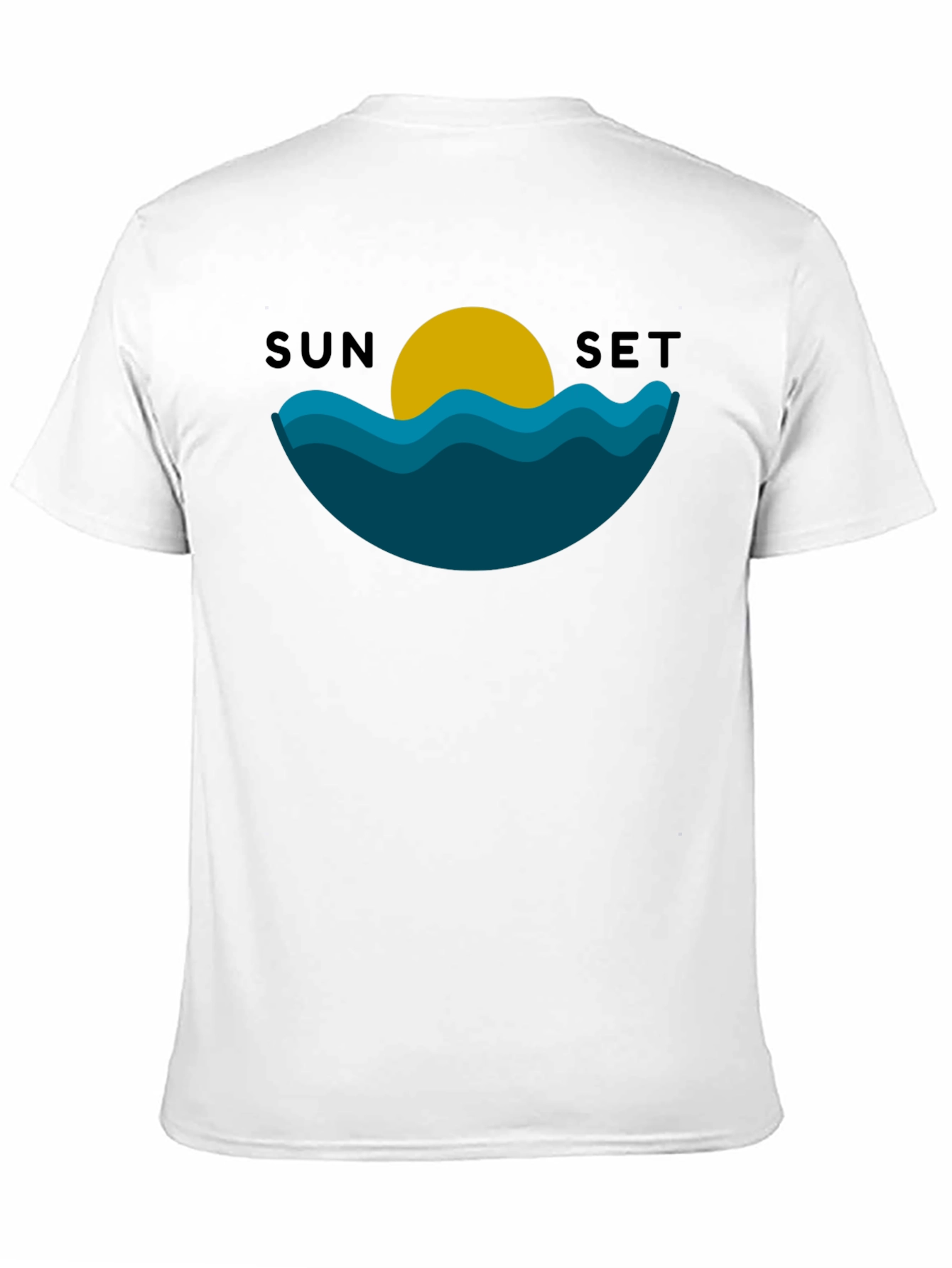 Sunset Graphic Black T-Shirt
