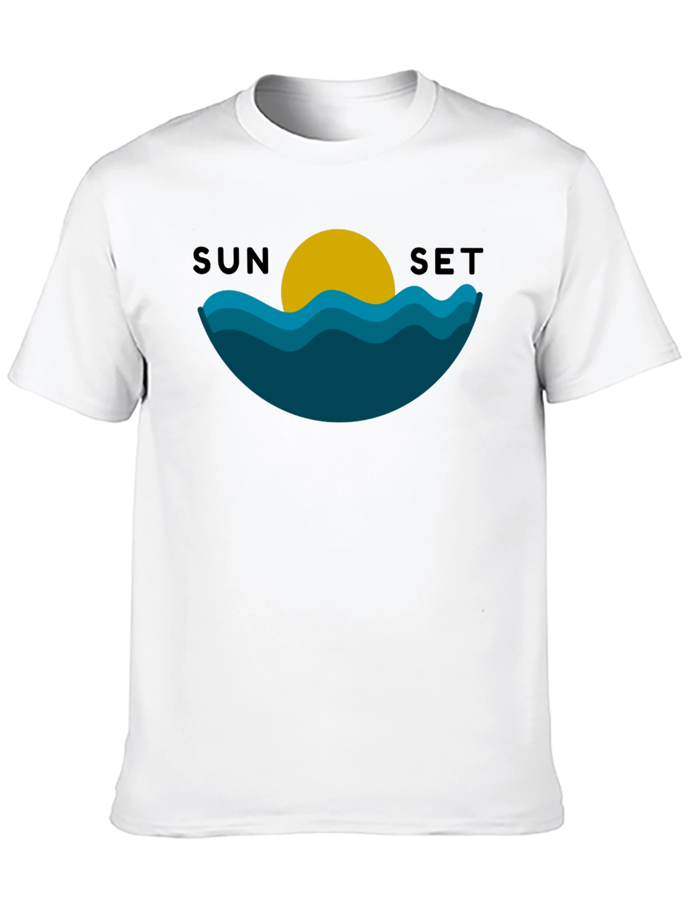 Sunset Graphic Black T-Shirt
