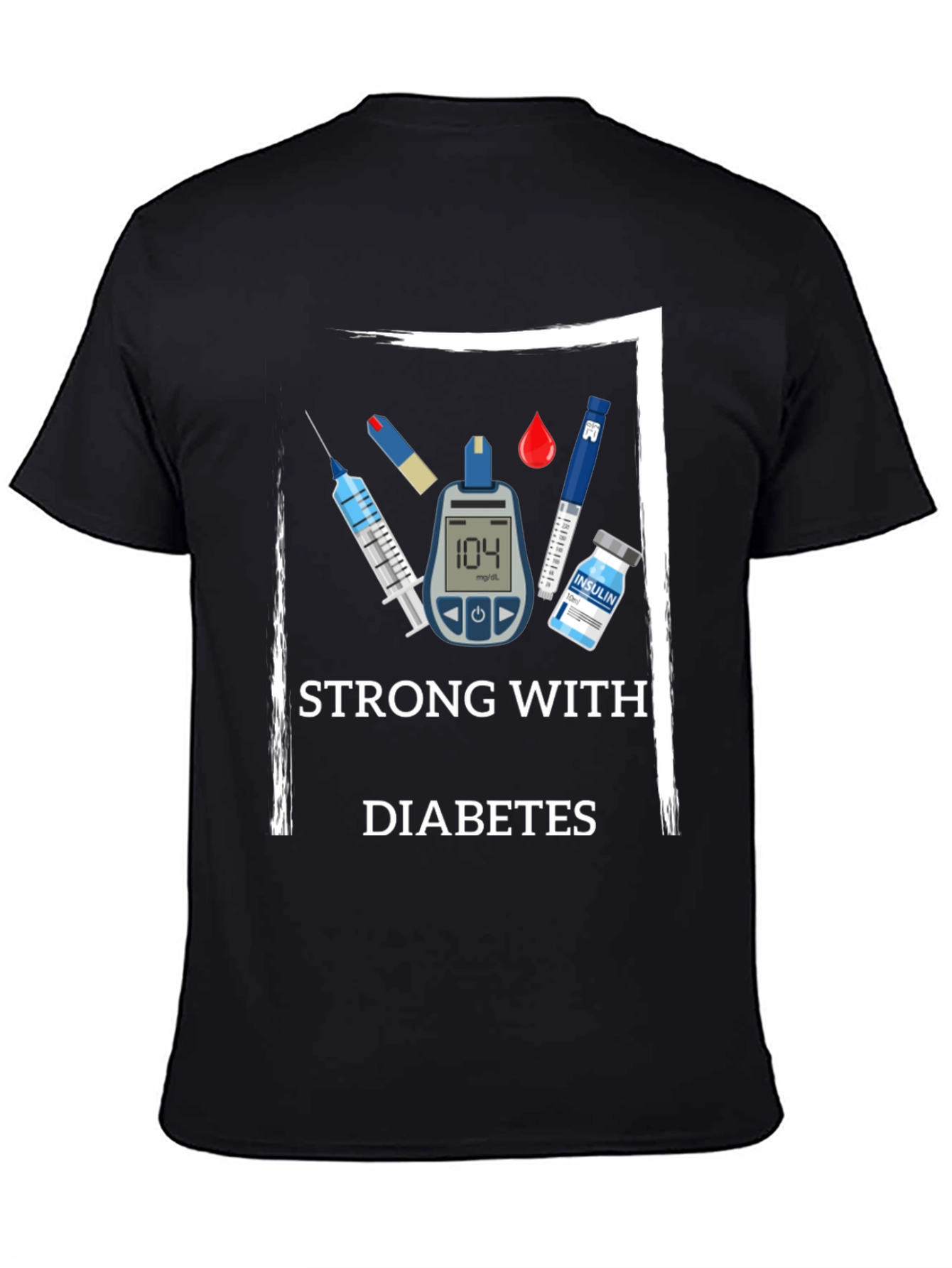 Strong With Diabetes Awareness T-Shirt