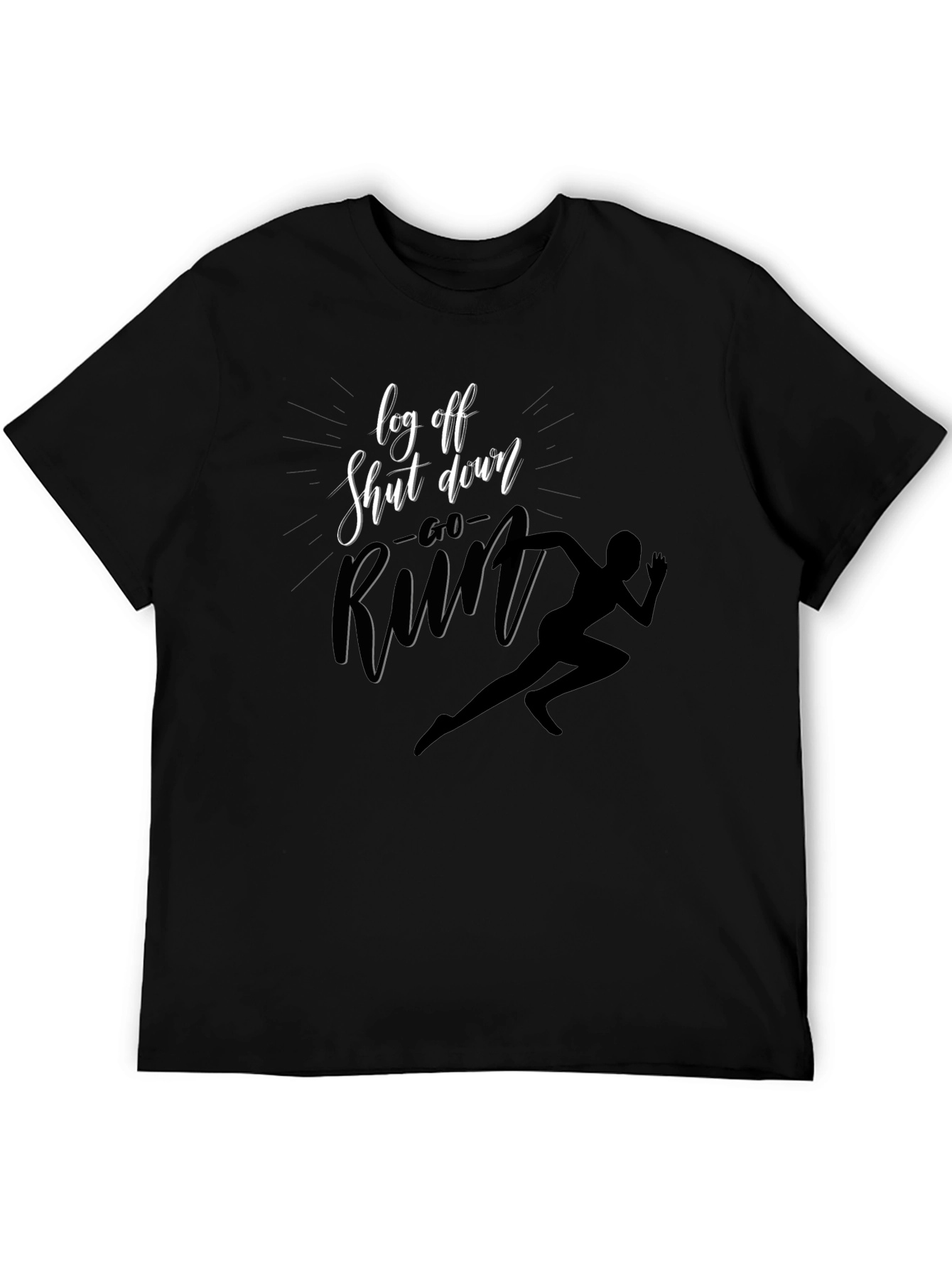 Log Off Shut Down Run T-Shirt