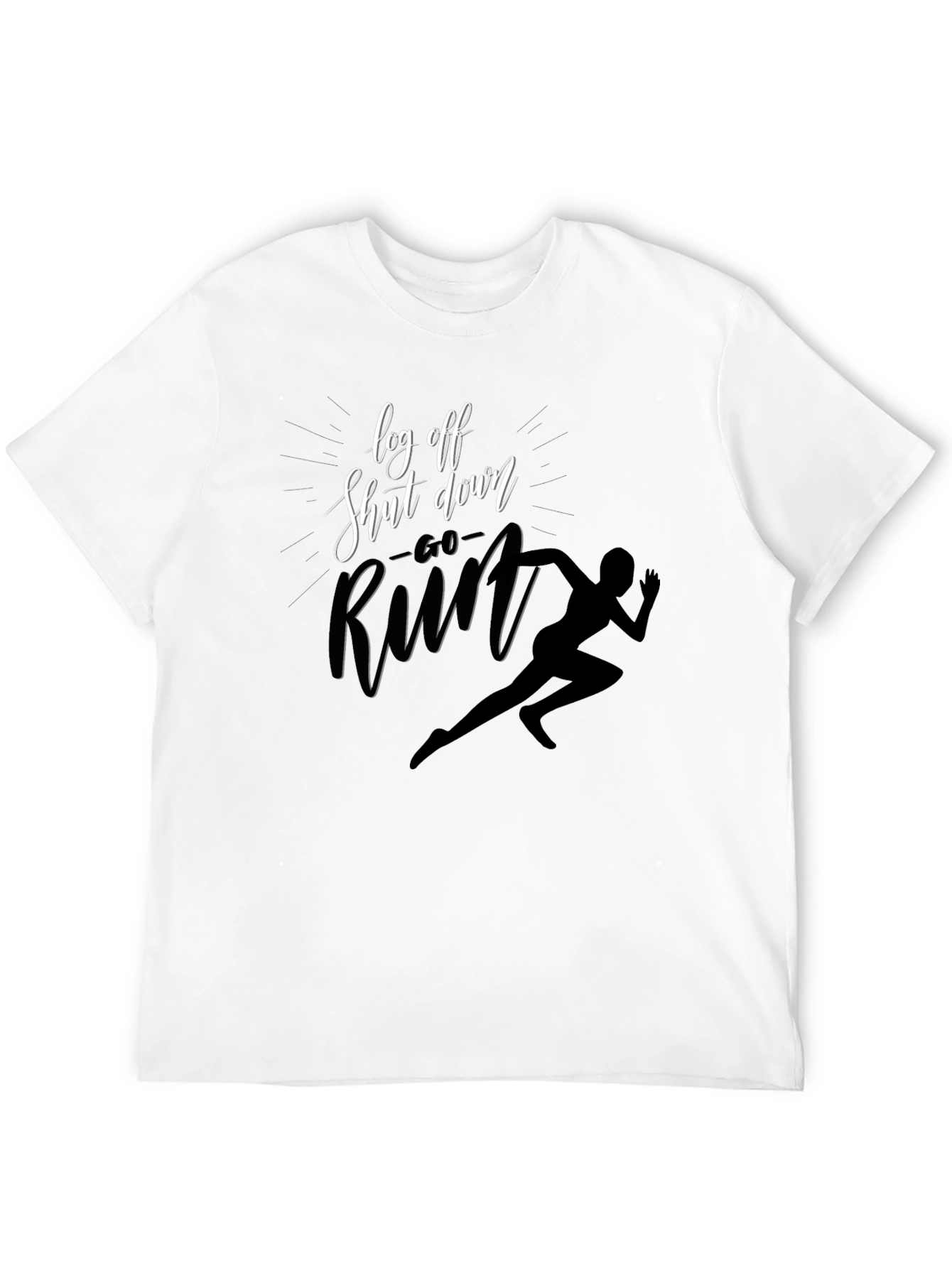 Log Off Shut Down Run T-Shirt