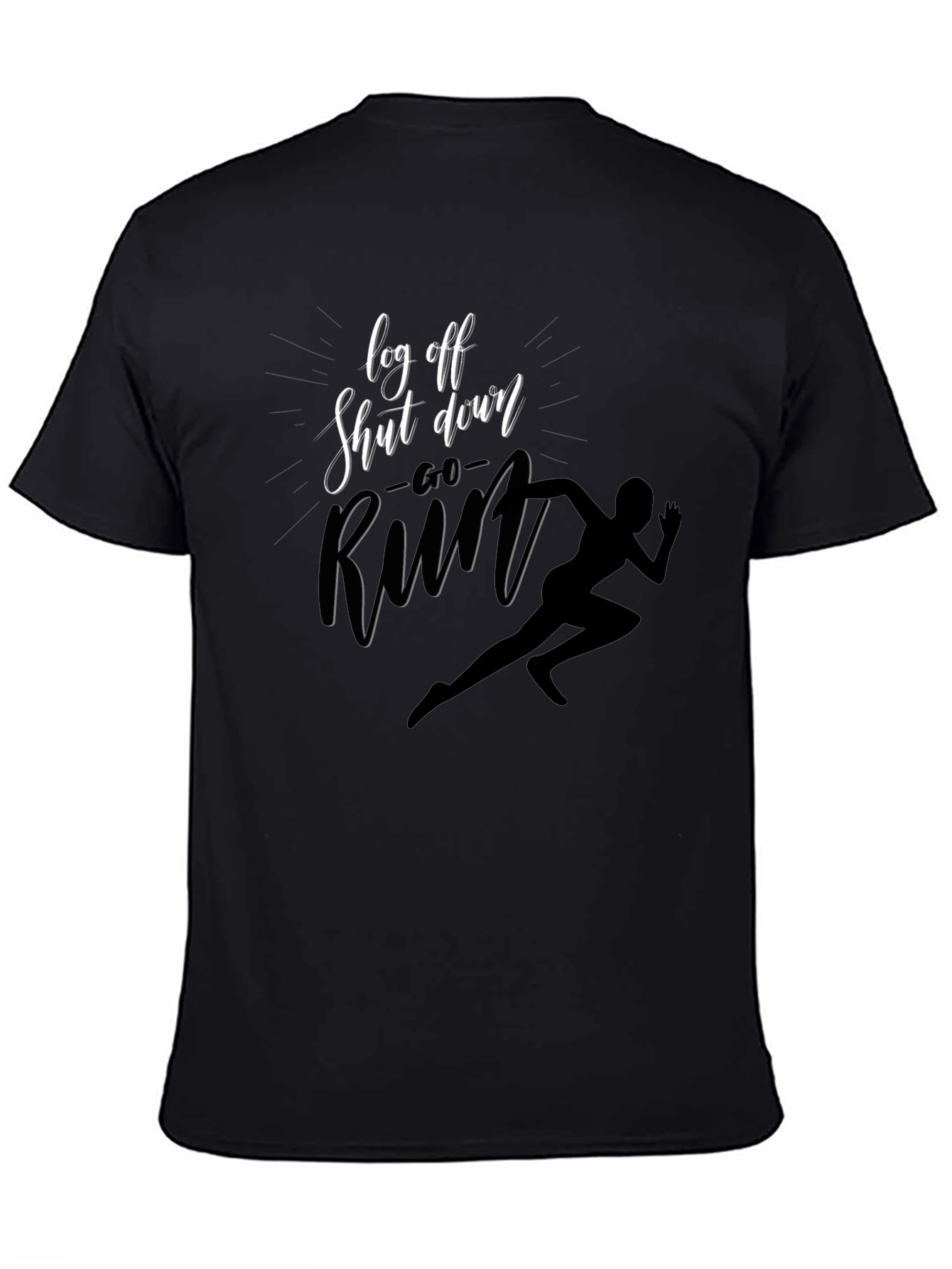 Log Off Shut Down Run T-Shirt