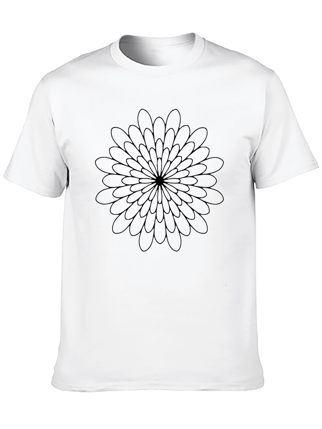 Black Floral Graphic Tee - Casual Comfort