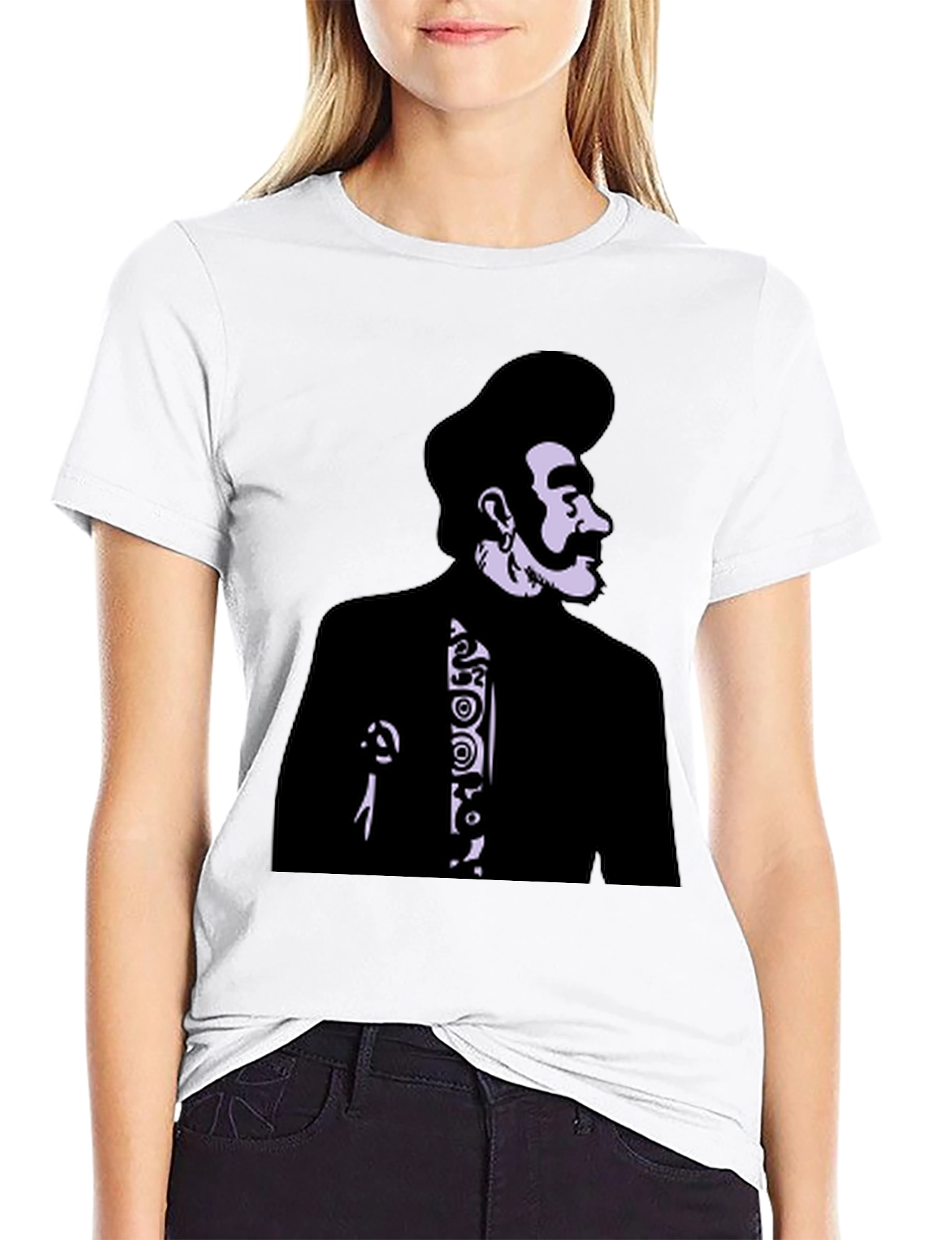 Retro Style Portrait Graphic T-Shirt