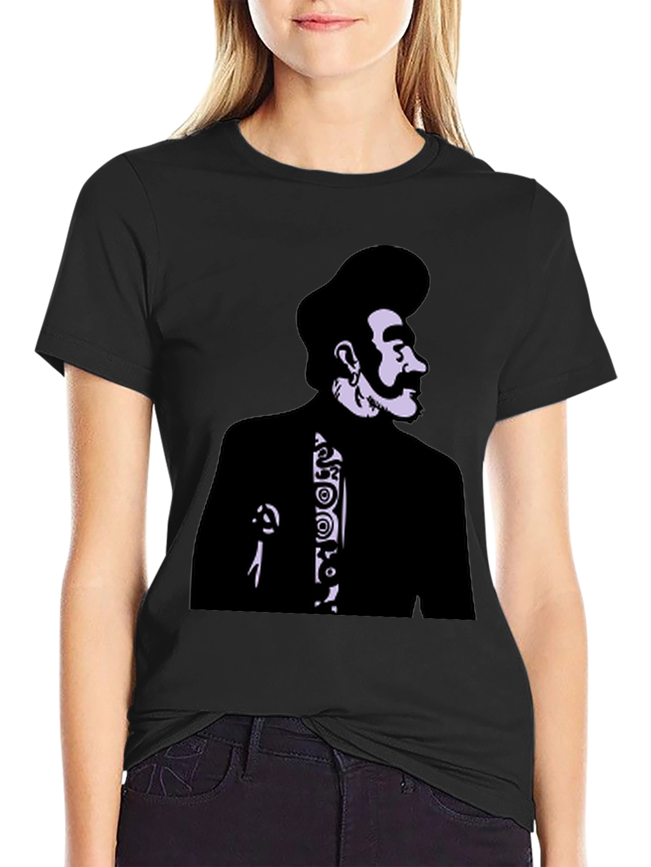 Retro Style Portrait Graphic T-Shirt