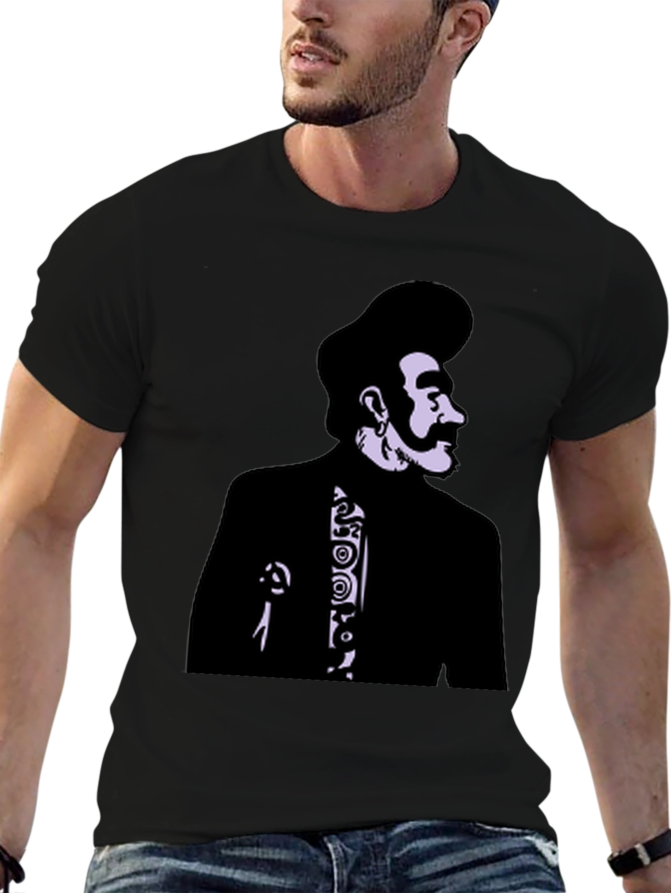 Retro Style Portrait Graphic T-Shirt