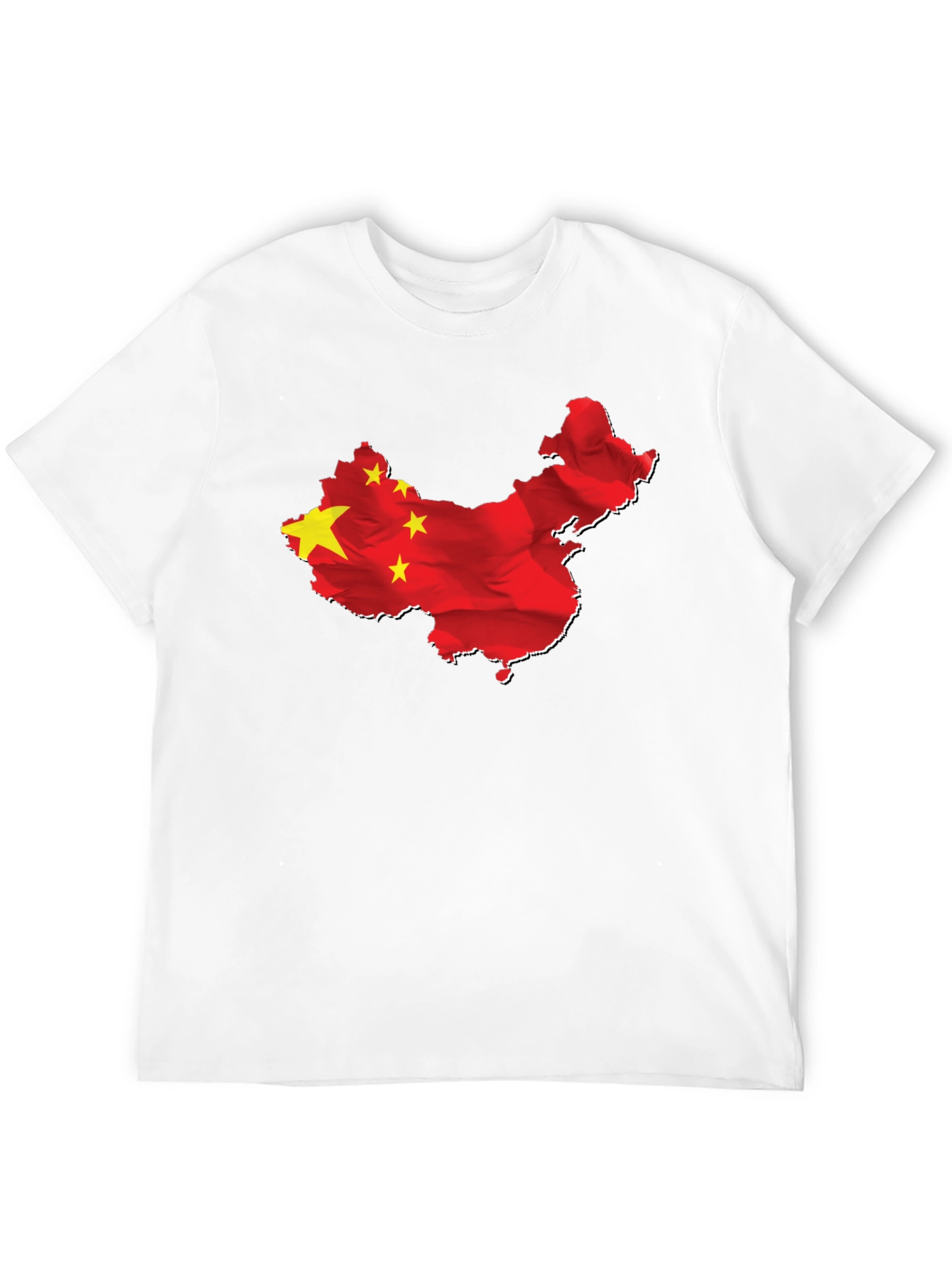 China Flag Map Graphic Tee - Black