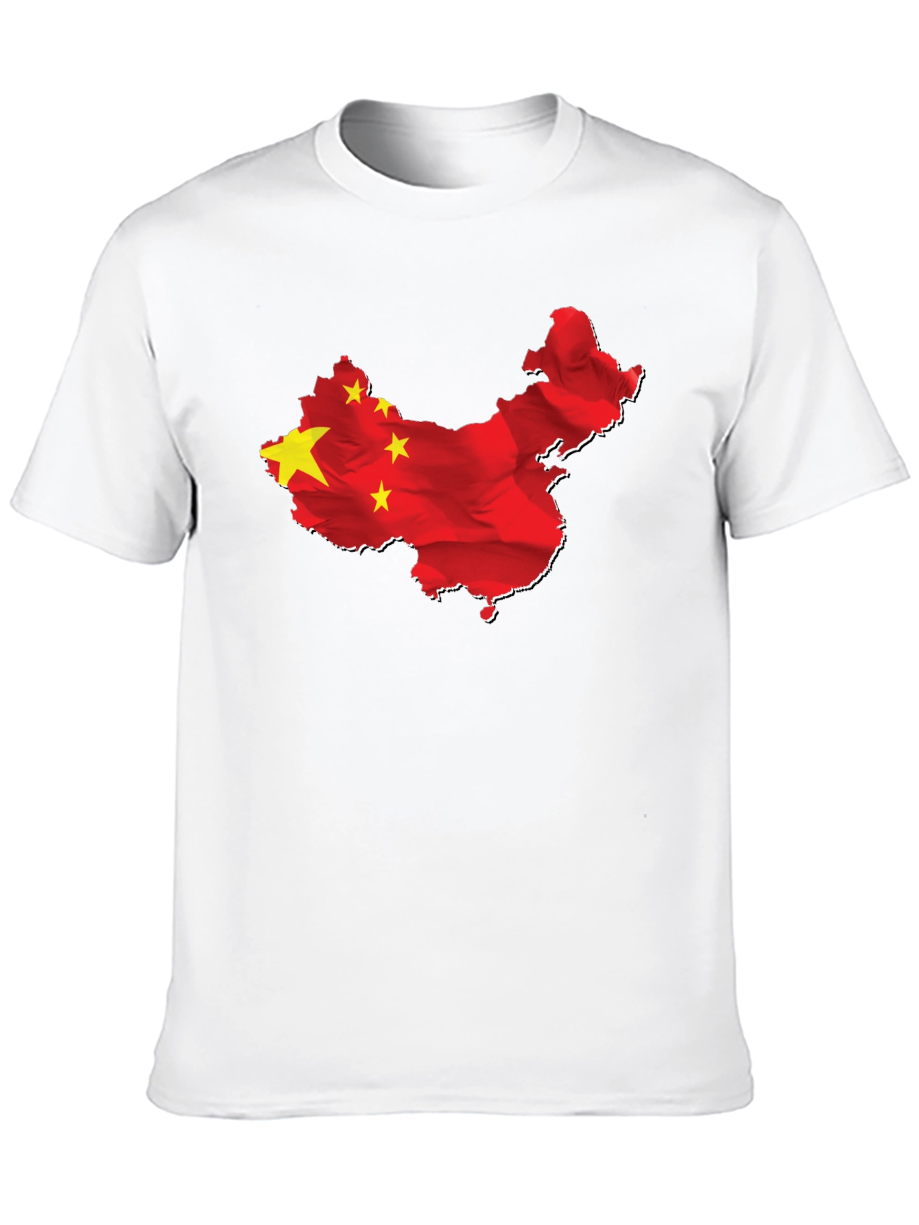 China Flag Map Graphic Tee - Black