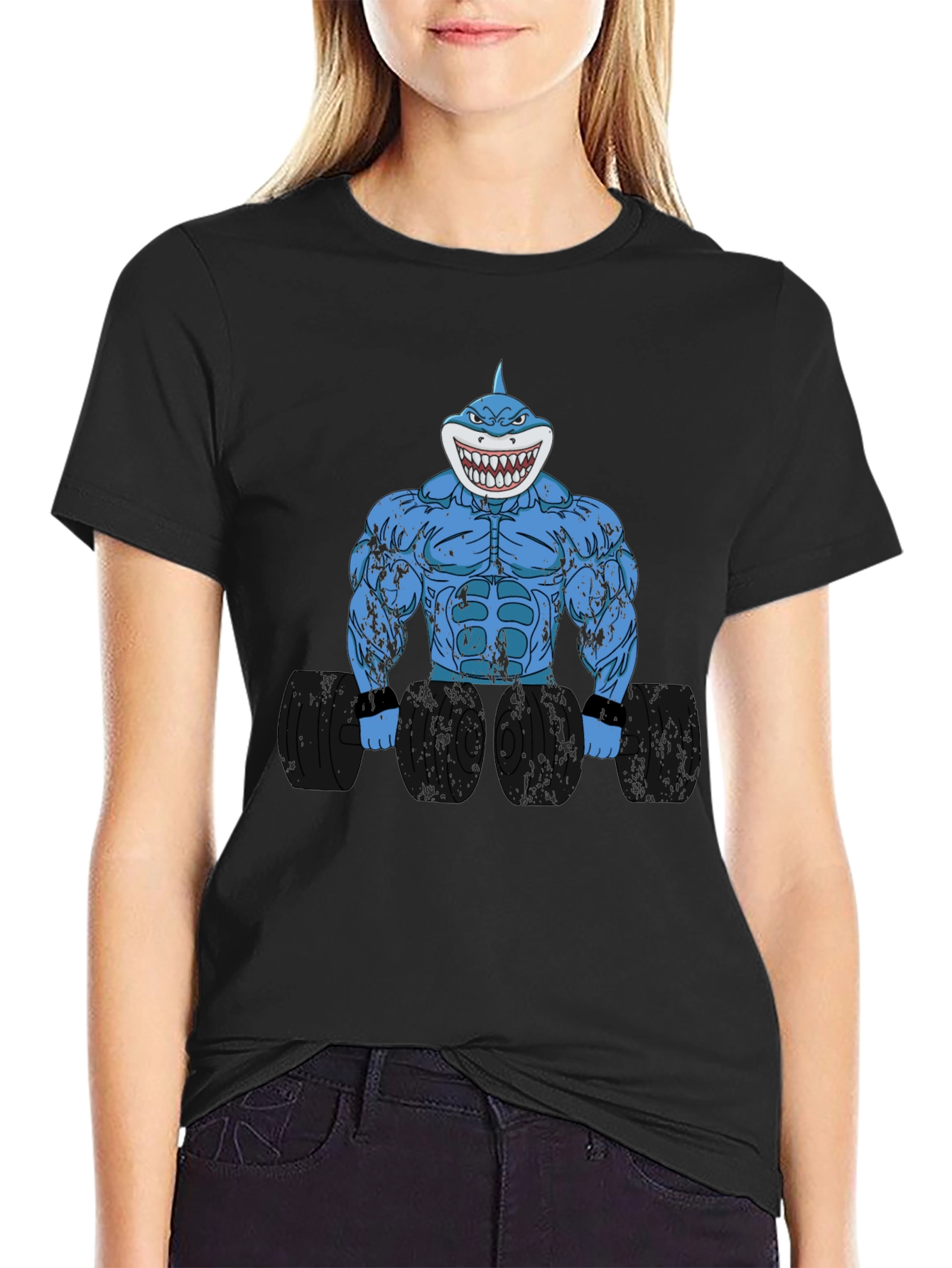 Shark Gym T-Shirt - Funny Workout Tee