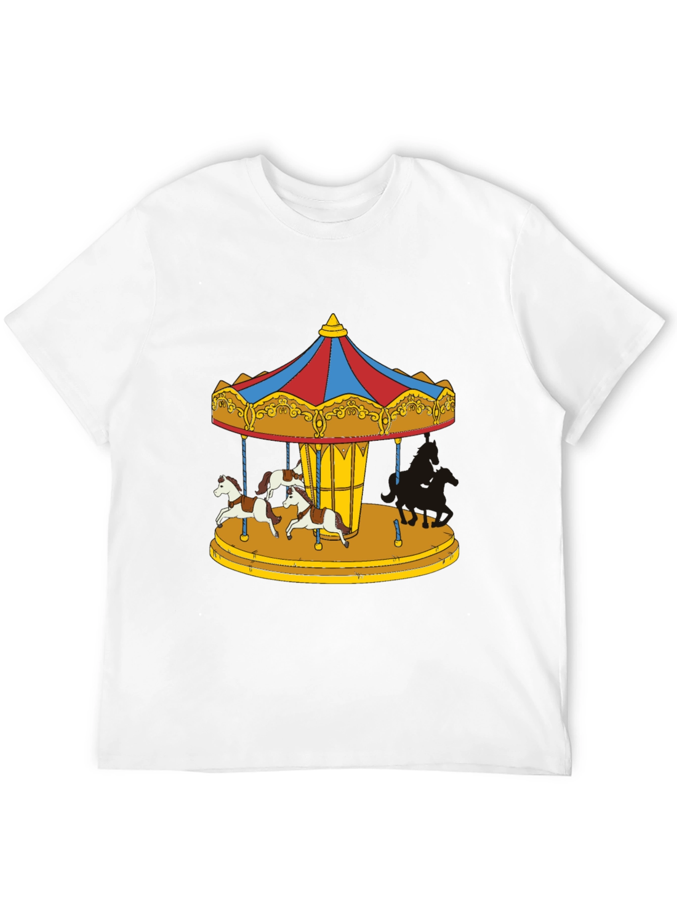 Carousel Horse T-Shirt - Whimsical Graphic Tee