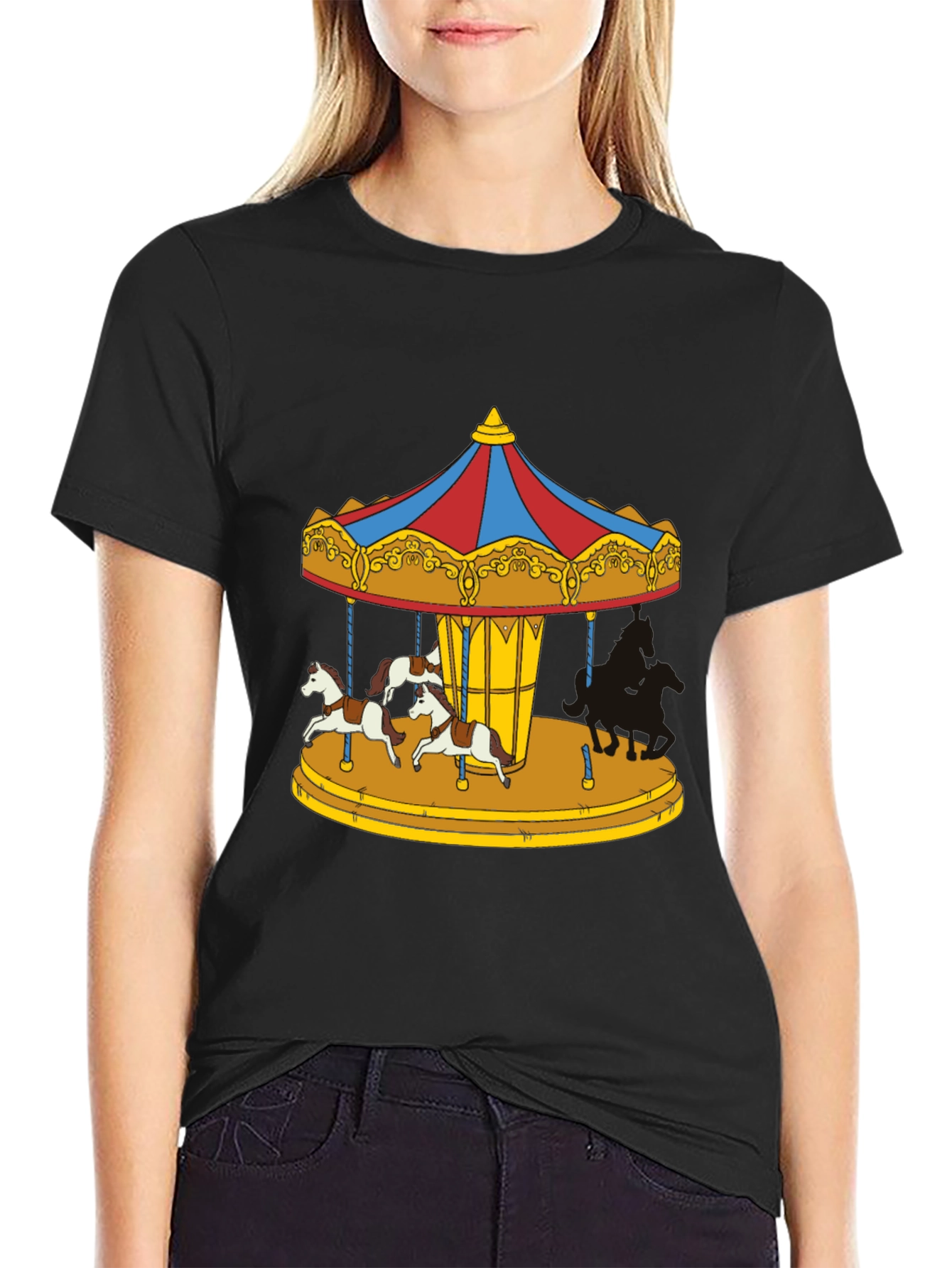 Carousel Horse T-Shirt - Whimsical Graphic Tee