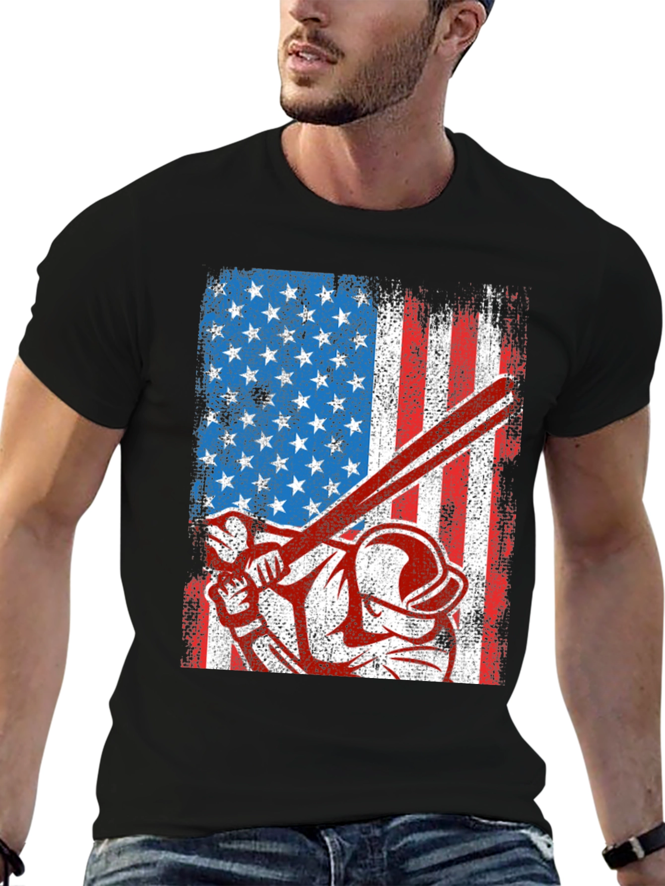 American Baseball Patriotic T-Shirt