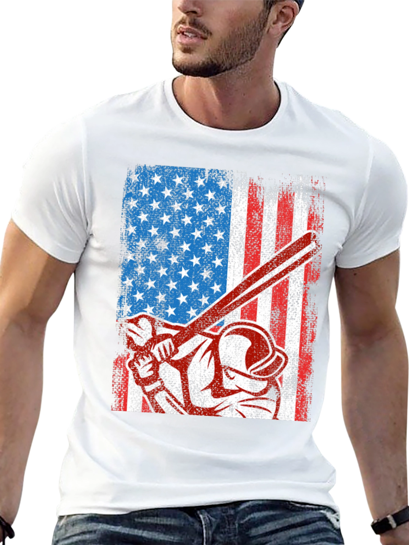 American Baseball Patriotic T-Shirt