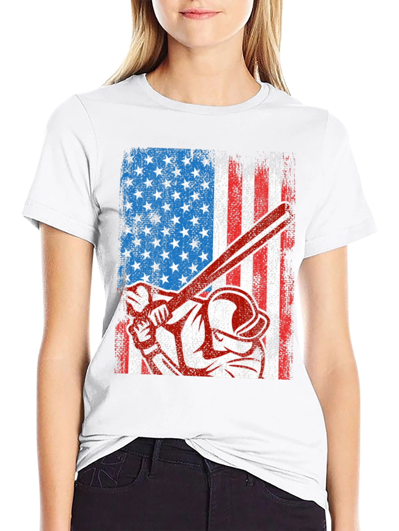 American Baseball Patriotic T-Shirt