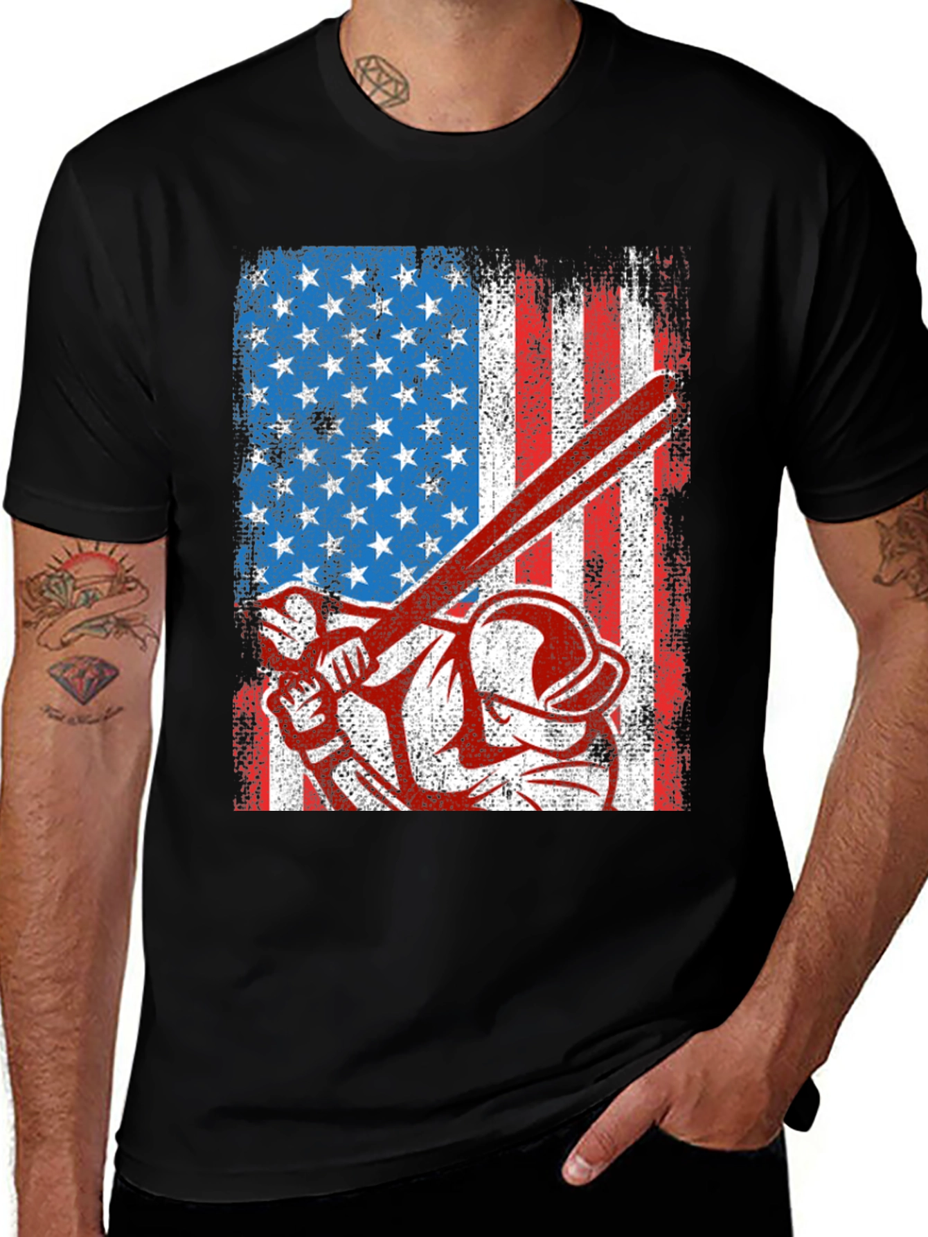 American Baseball Patriotic T-Shirt