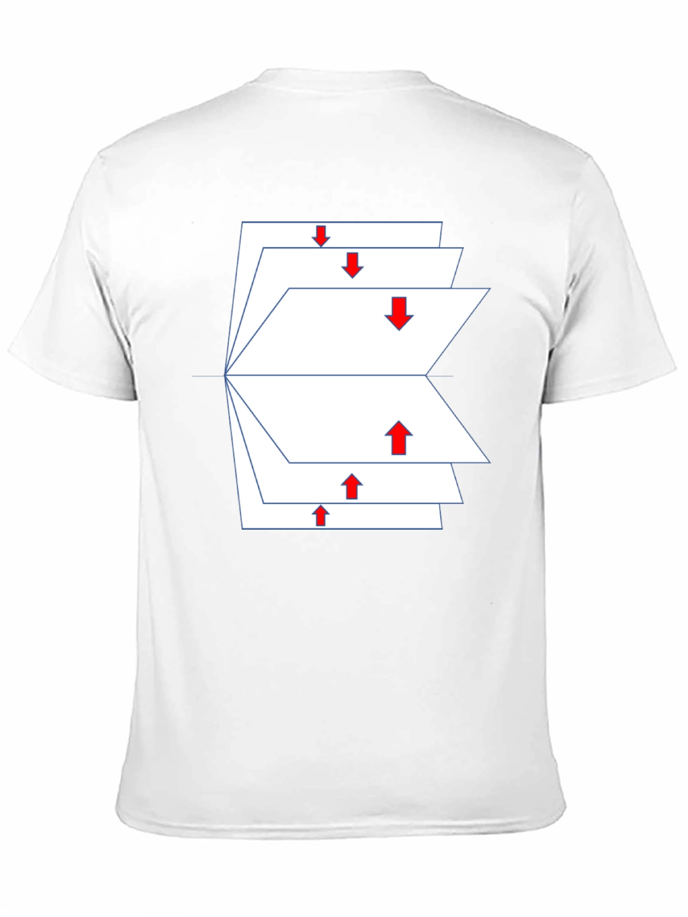 Geometric Arrows Black T-Shirt - Modern Design