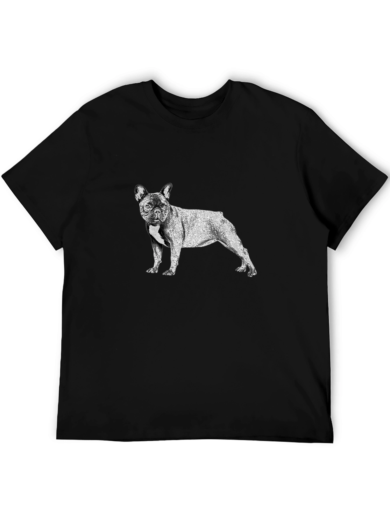 French Bulldog Graphic Tee - Mens Black T-Shirt