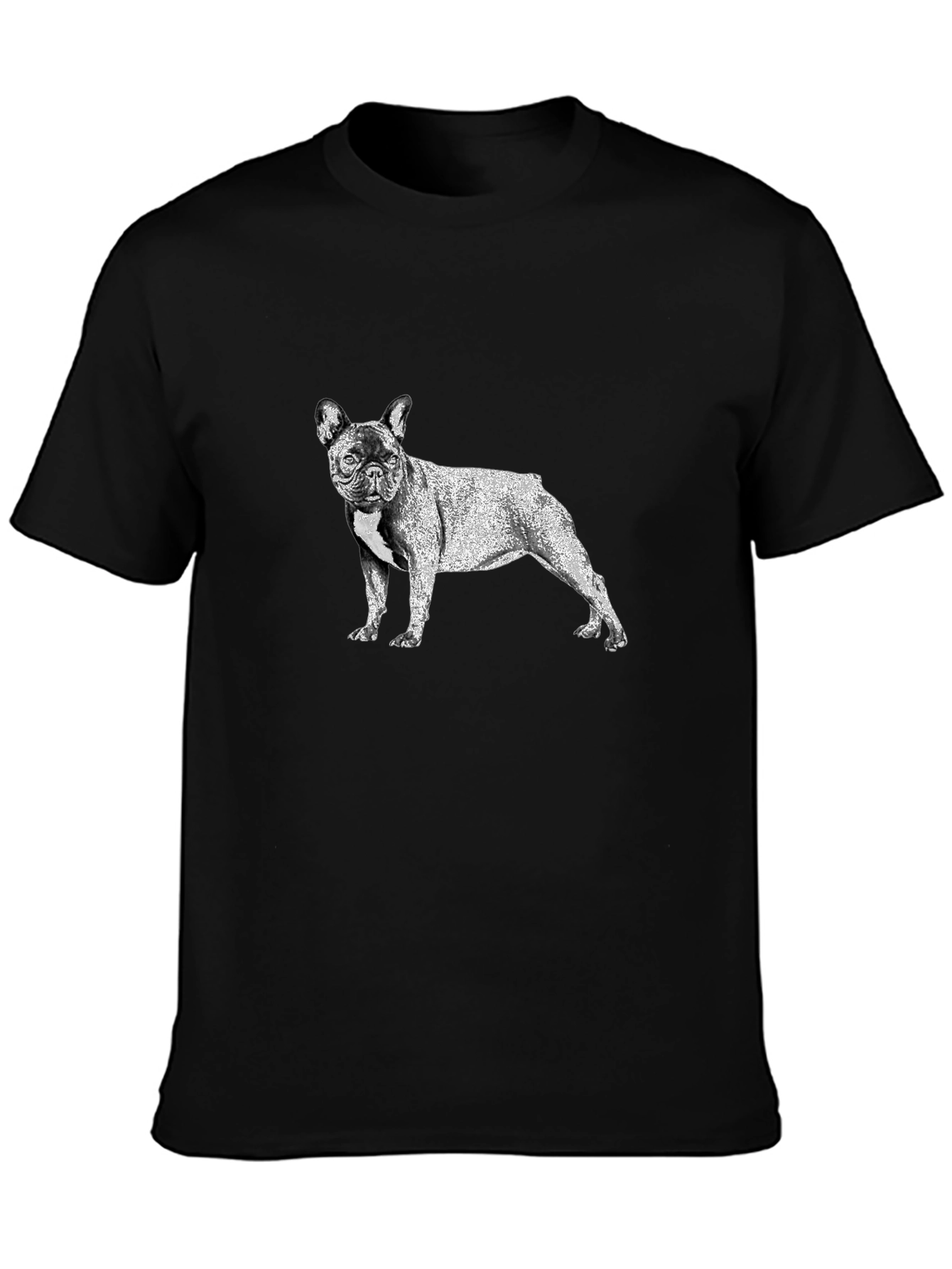French Bulldog Graphic Tee - Mens Black T-Shirt