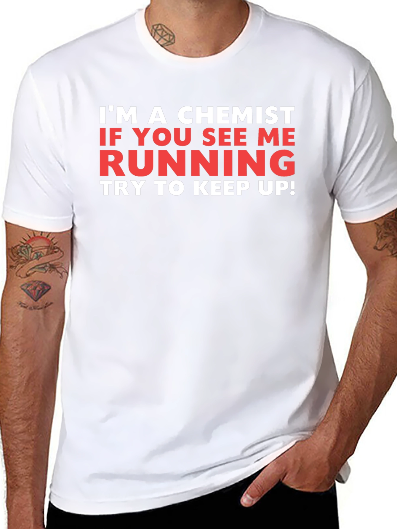 Chemist Running T-Shirt - Funny Science Tee