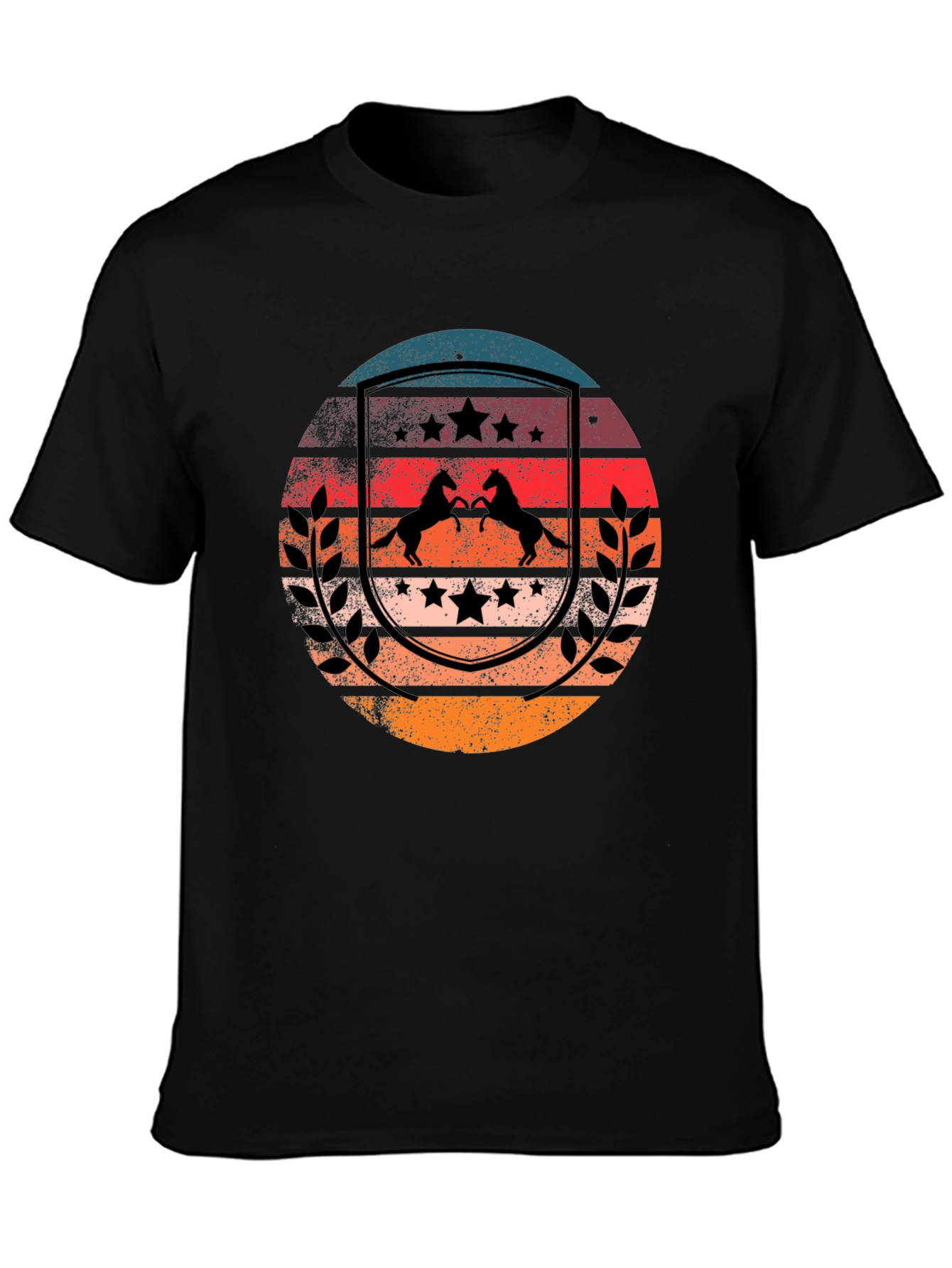 Retro Sunset Horse T-Shirt