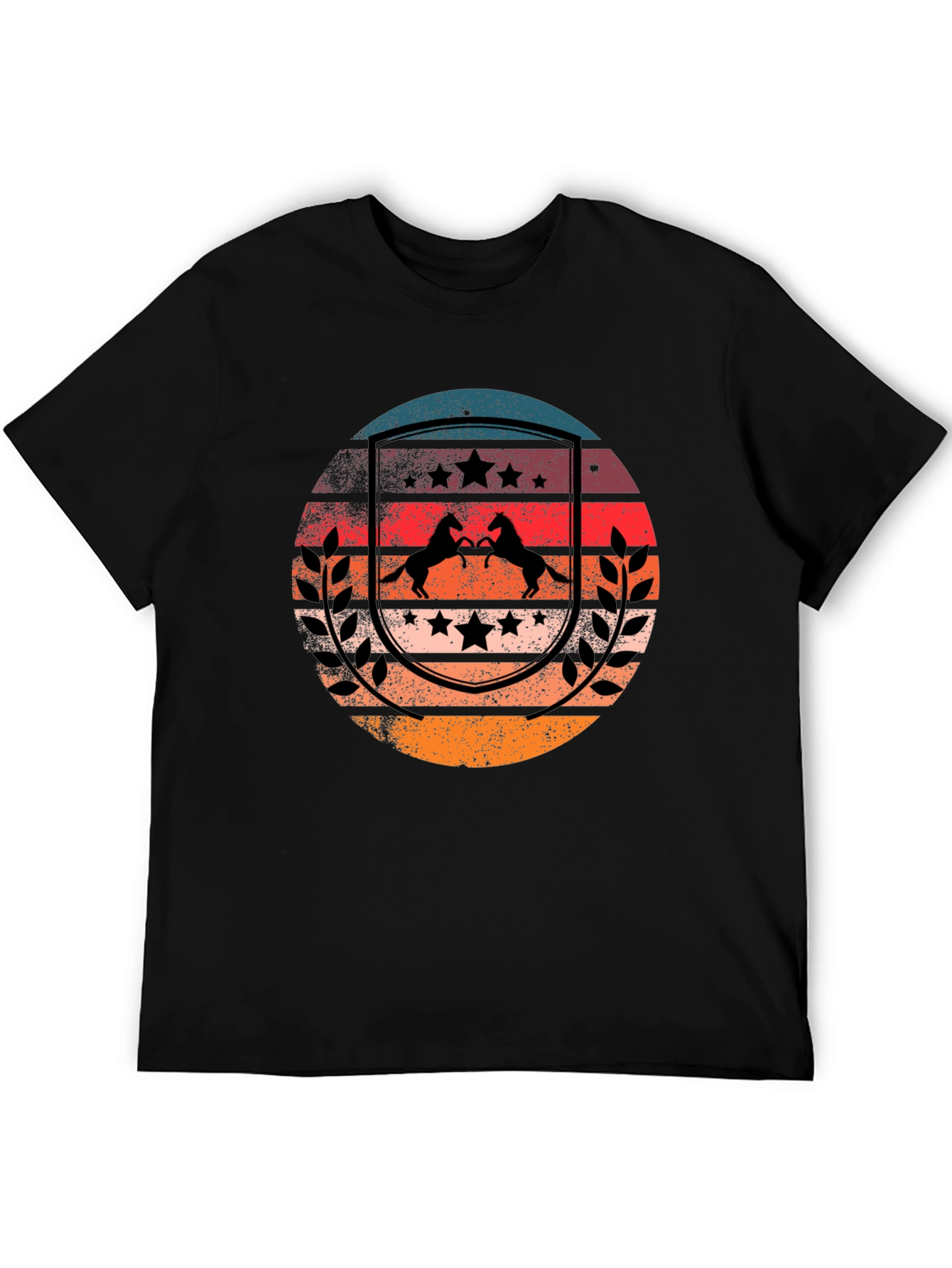 Retro Sunset Horse T-Shirt