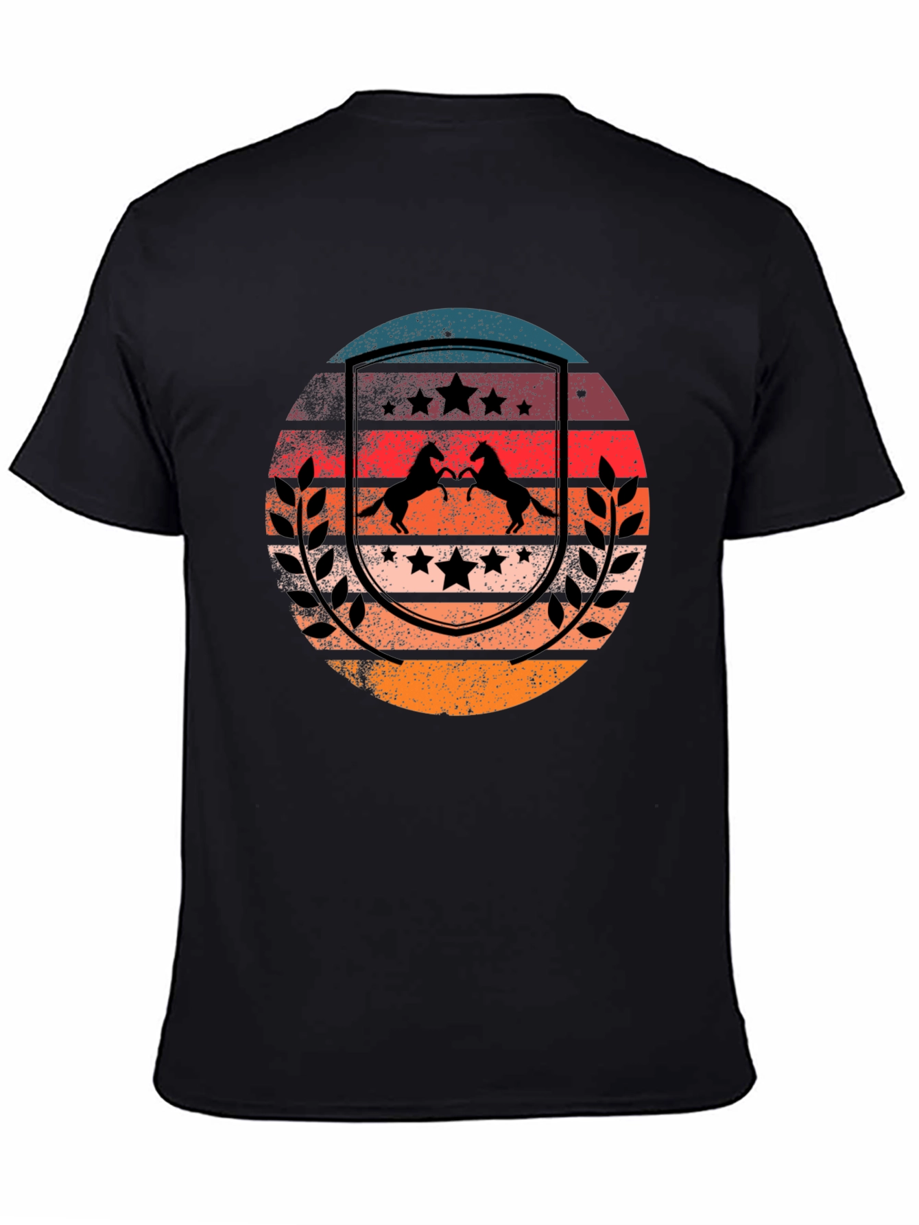 Retro Sunset Horse T-Shirt