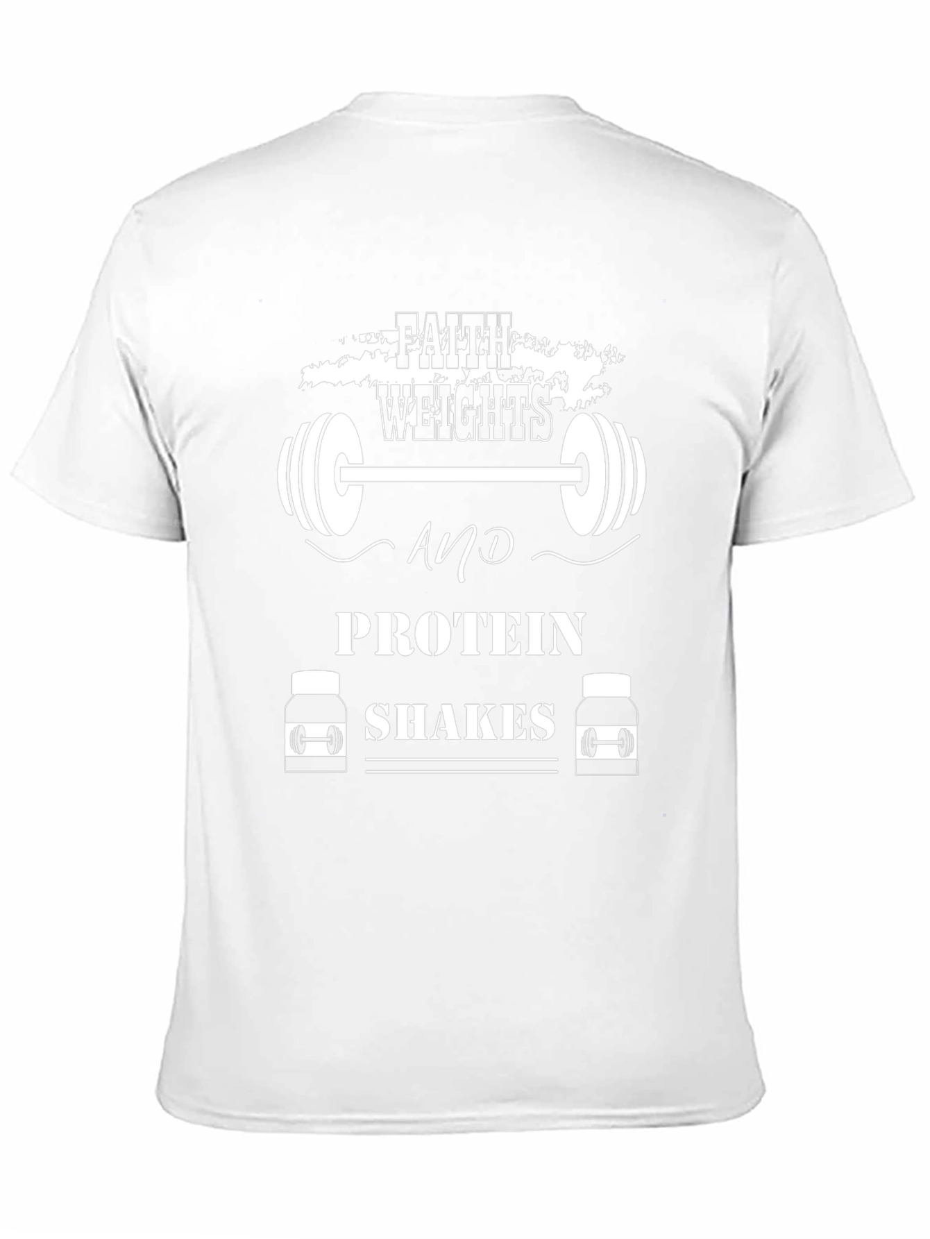 Faith Weights Protein Shakes Black T-Shirt