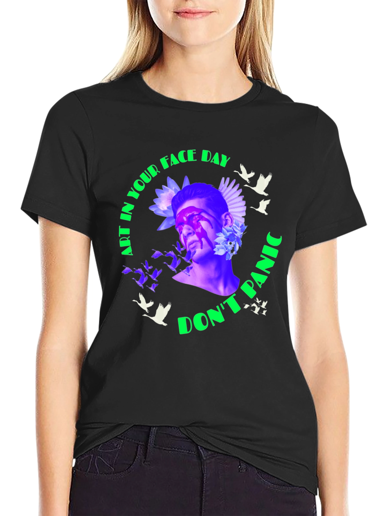 Art in Your Face Day Tee