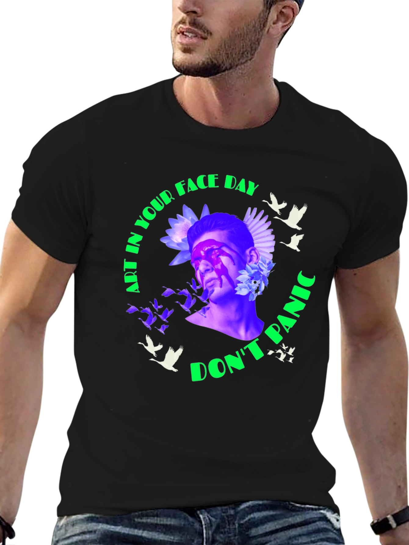 Art in Your Face Day Tee