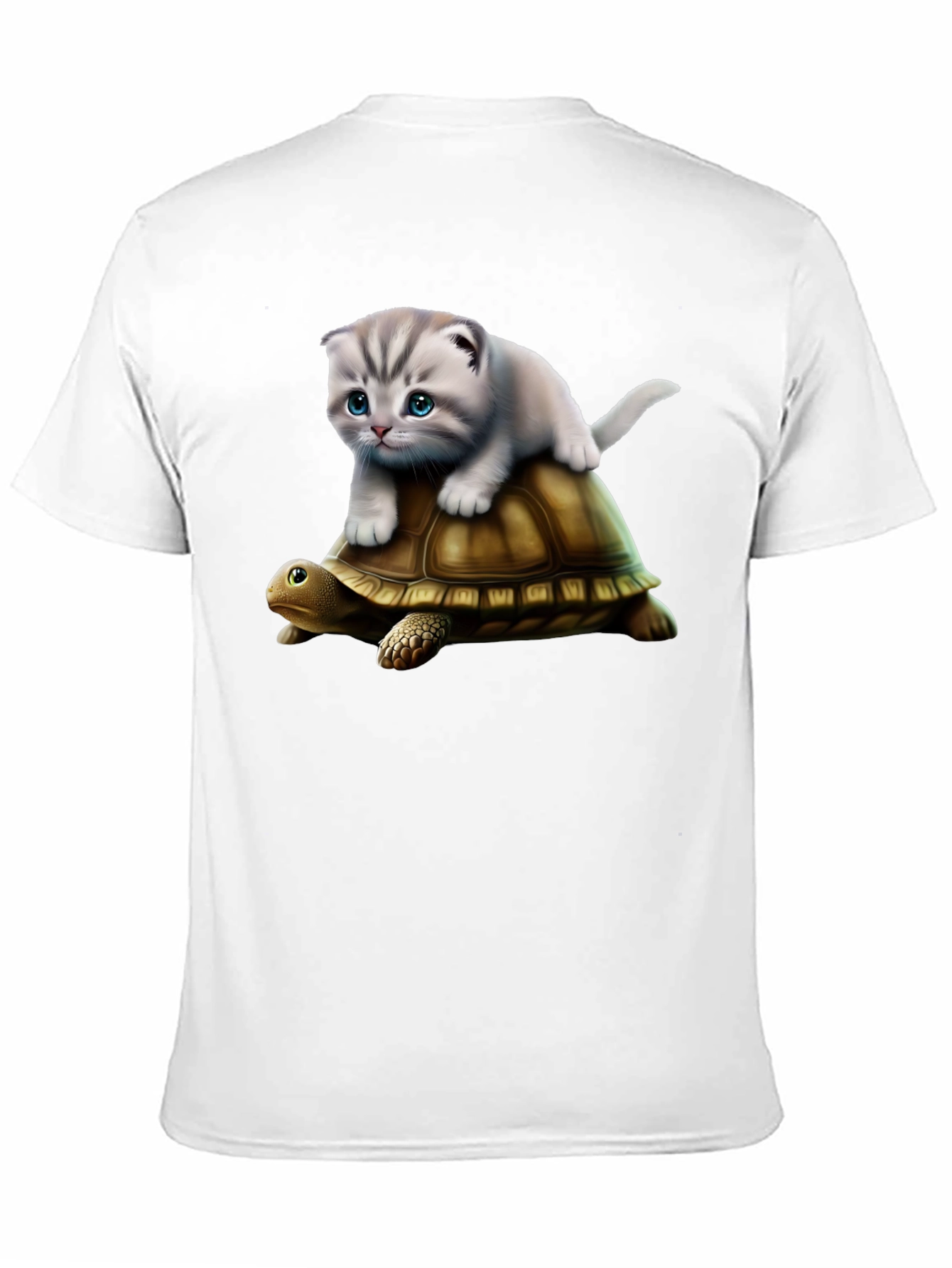Cat Riding Turtle T-Shirt - Funny Graphic Tee