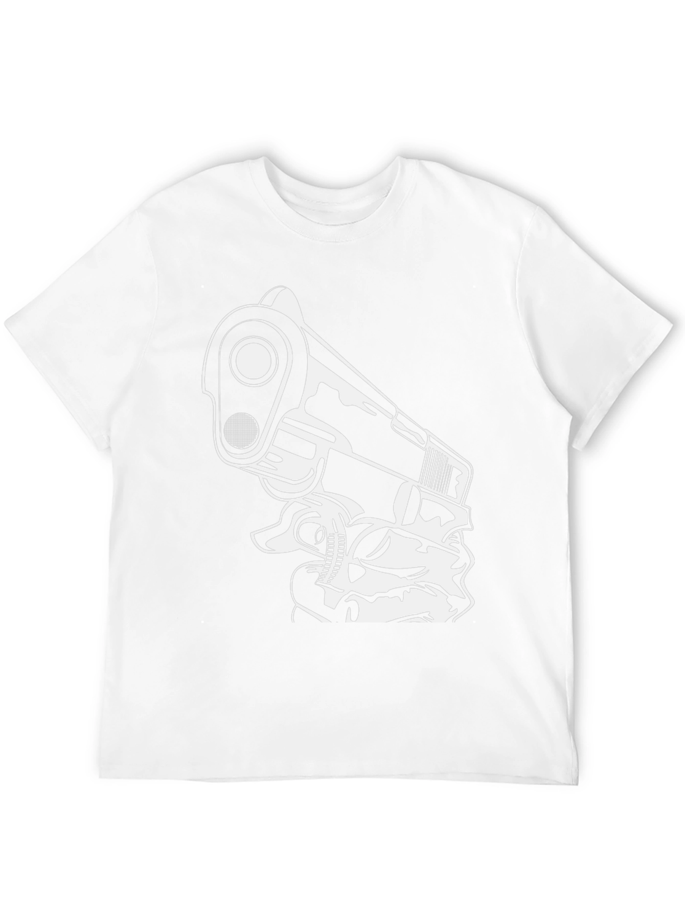 Gun Graphic Black T-Shirt - Edgy Streetwear